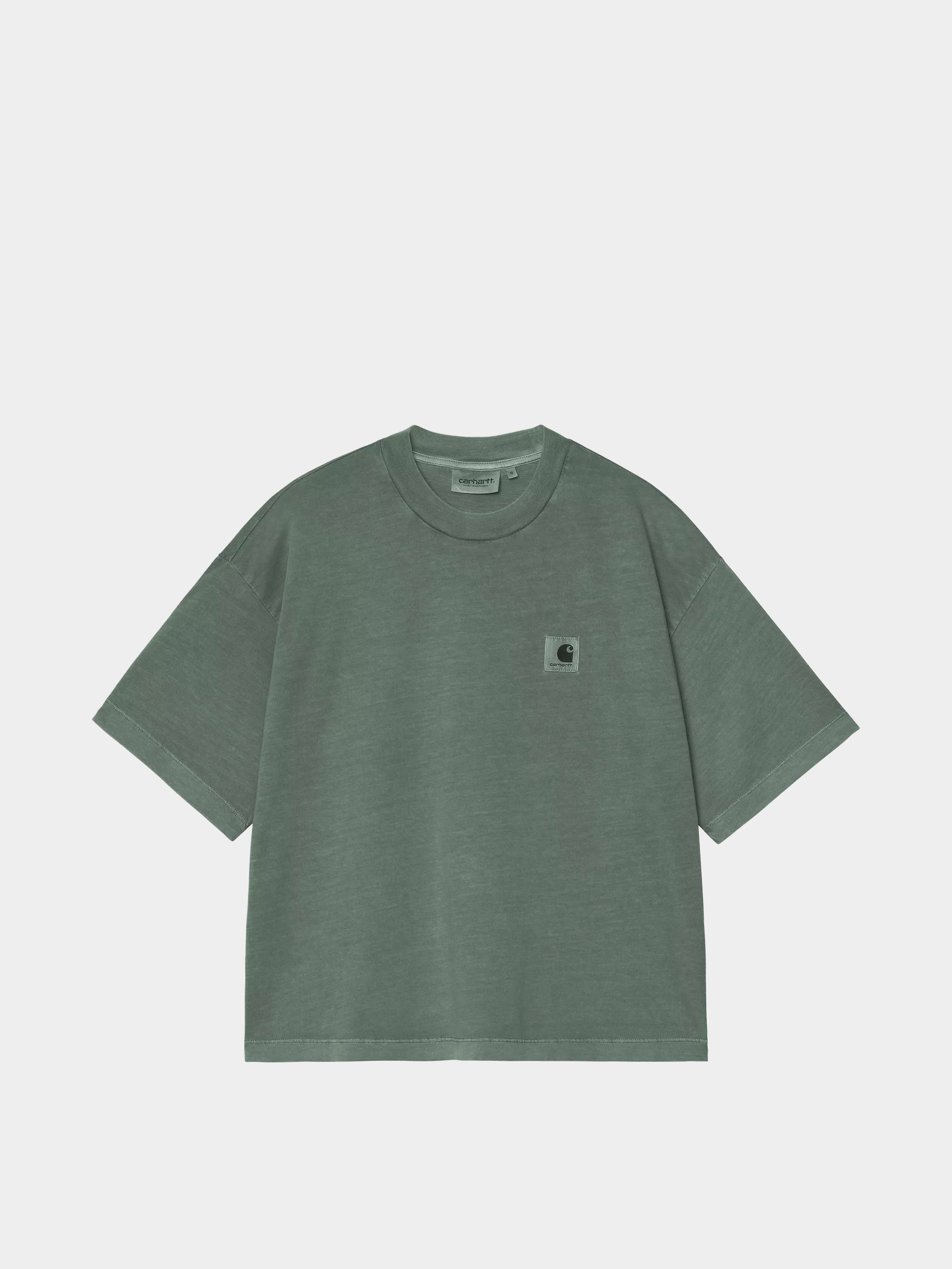Póló Carhartt WIP Nelson Wmn (dark scarab/garment dyed)