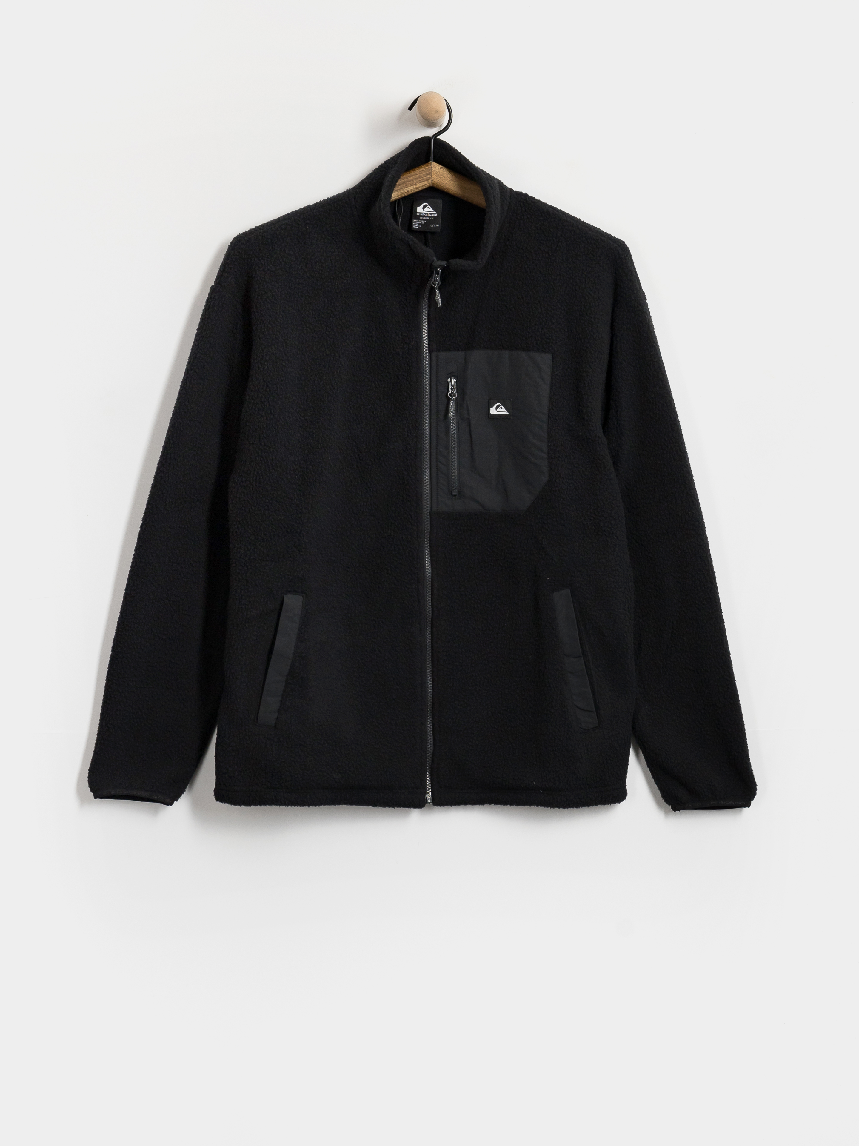 Férfi Polár pulóver Quiksilver Clean Coast Fz (black)