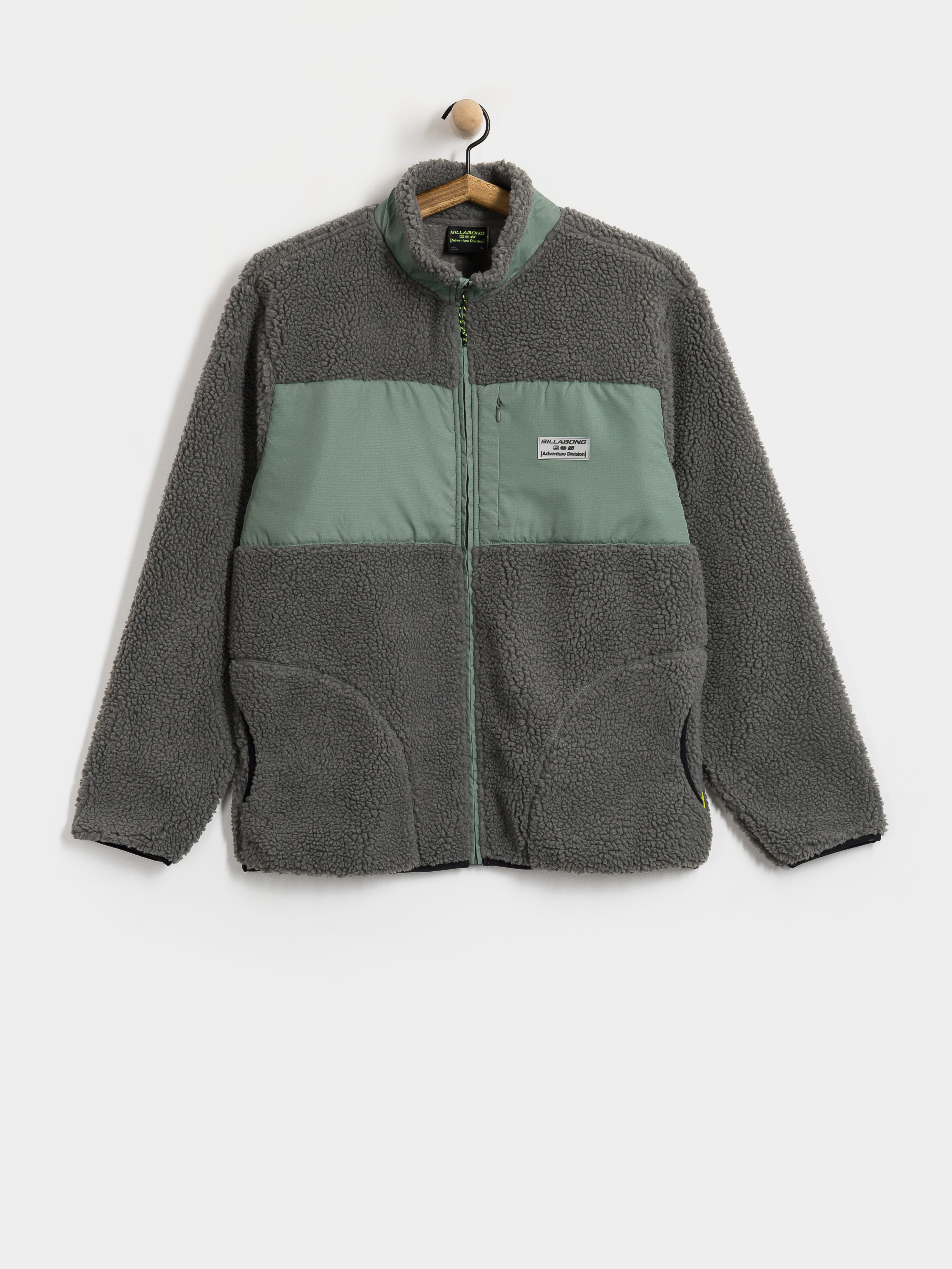 Polár pulóver Billabong Canyon Trail Zip (pewter)