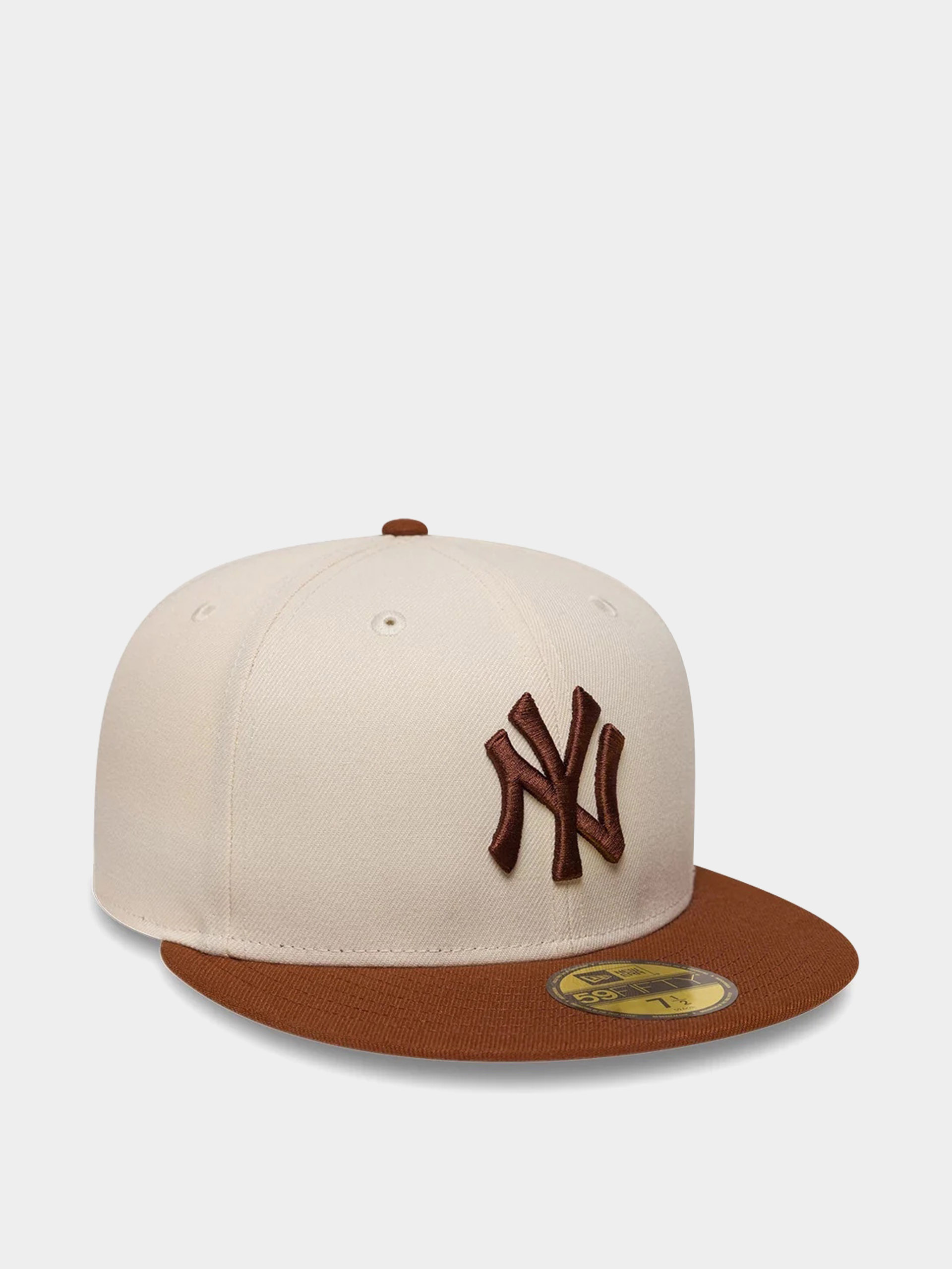 Baseball sapka New Era Colour Block League Essential 59Fifty New York Yankees (light cream/brown)