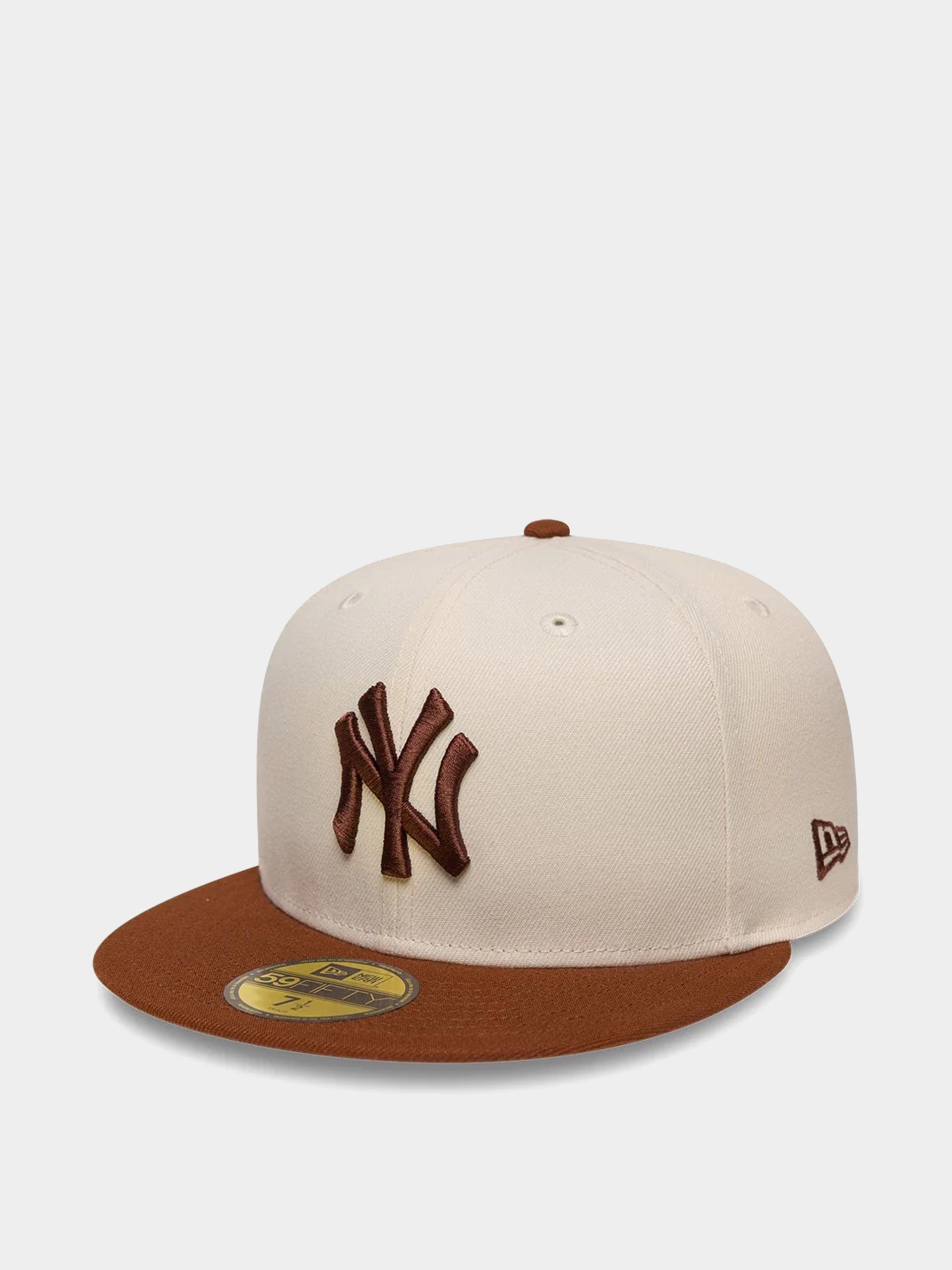 Baseball sapka New Era Colour Block League Essential 59Fifty New York Yankees (light cream/brown)