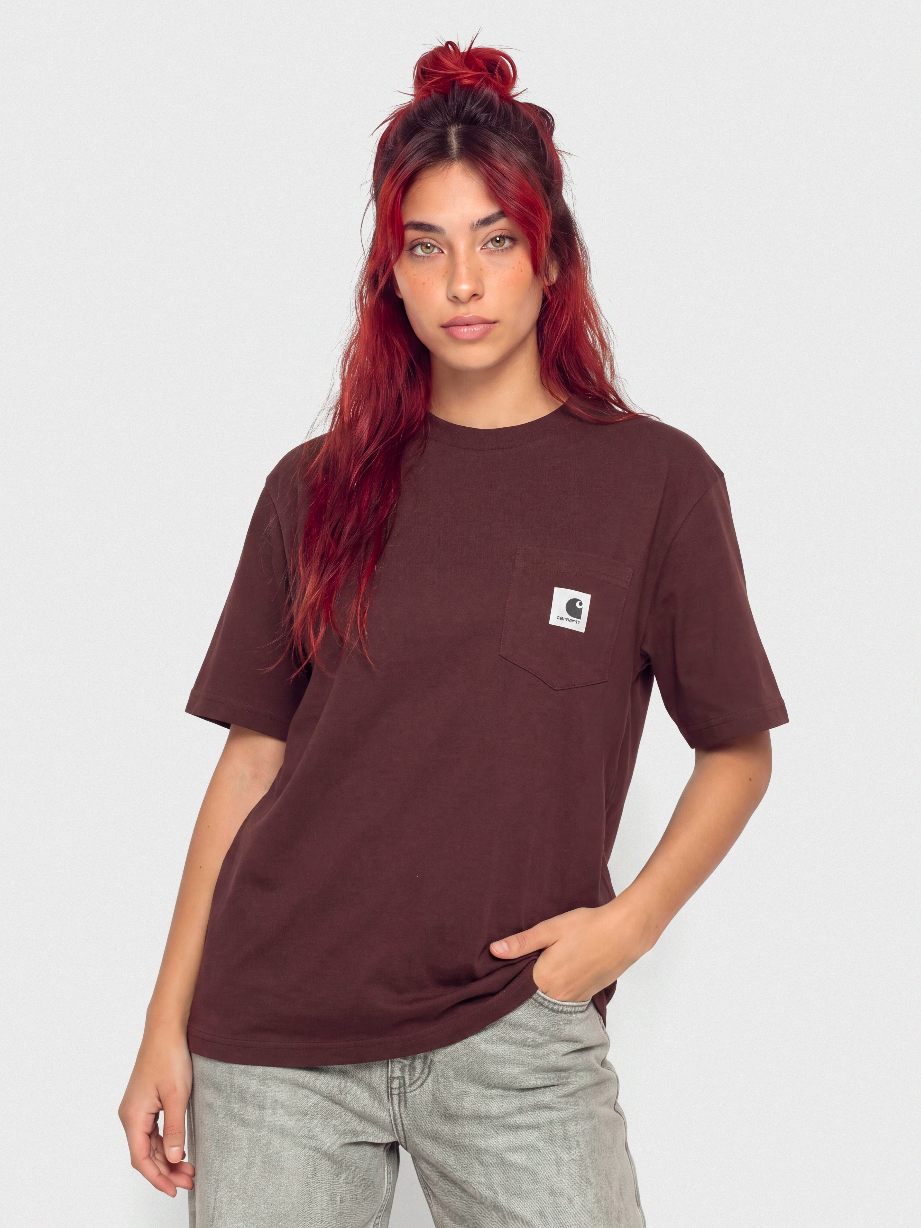 Carhartt WIP Pocket Wmn Póló (amarone)