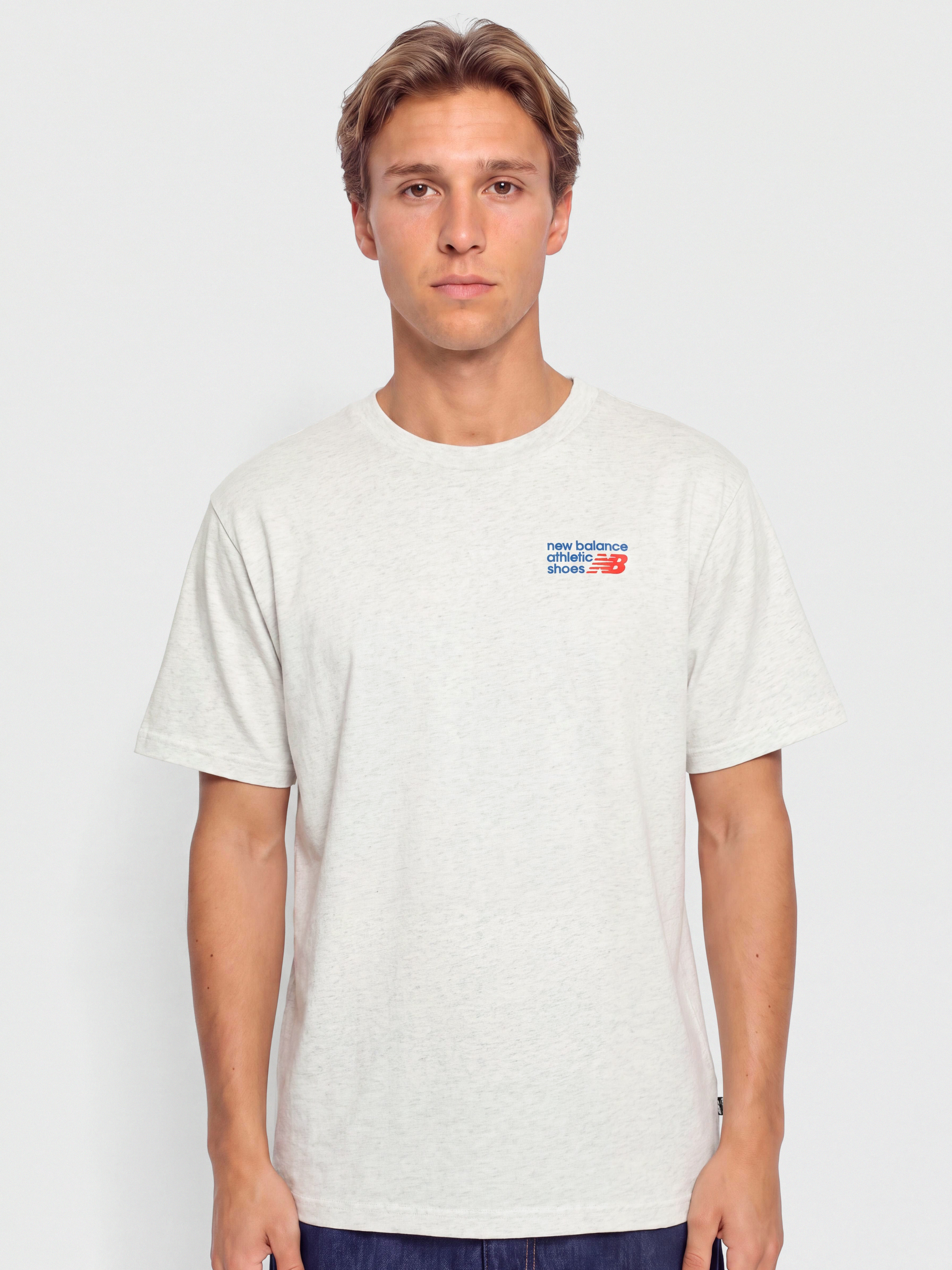 New Balance Athletics Premium Logo Póló (ash heather)