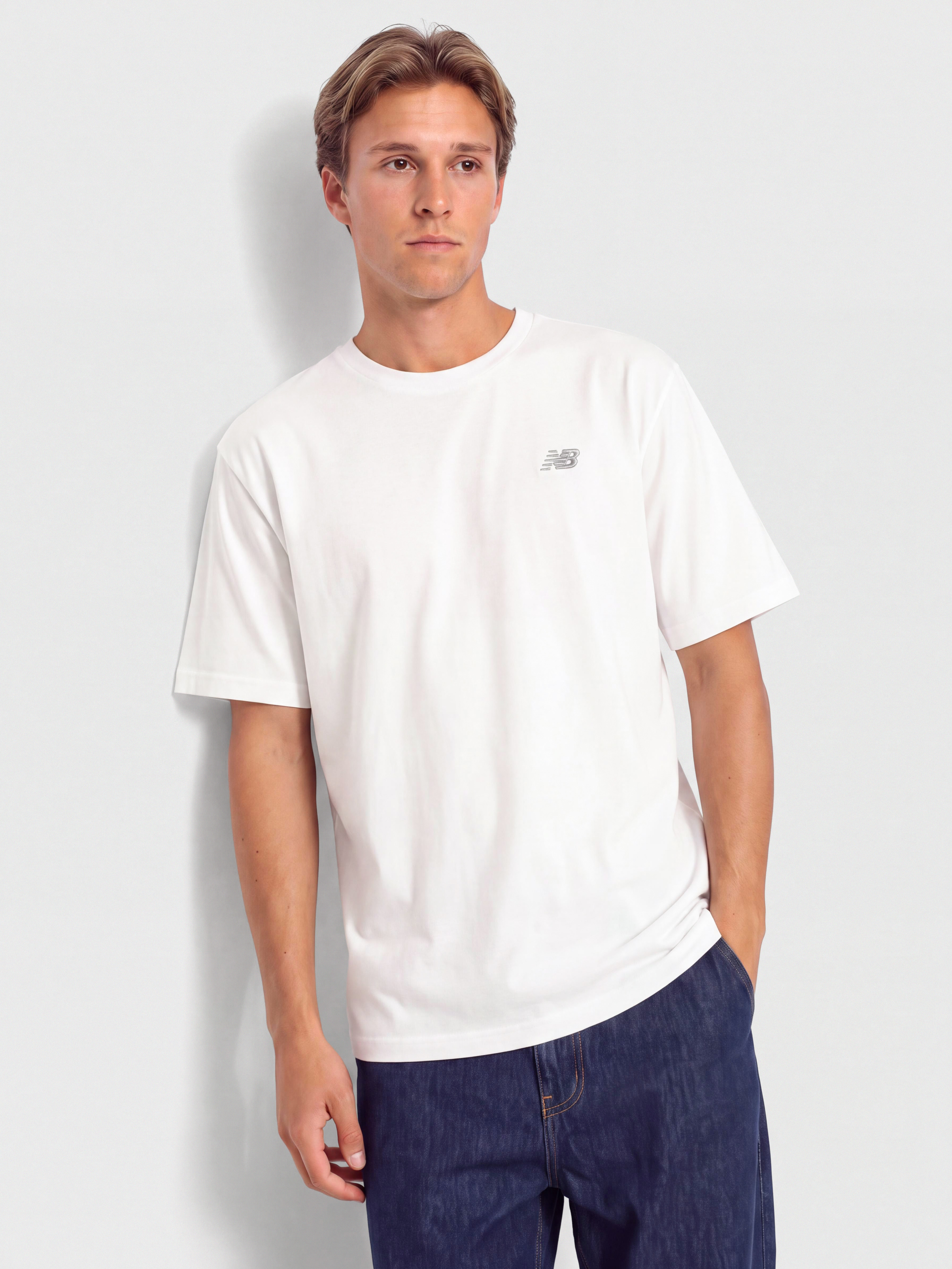 New Balance Small Logo Póló (white)