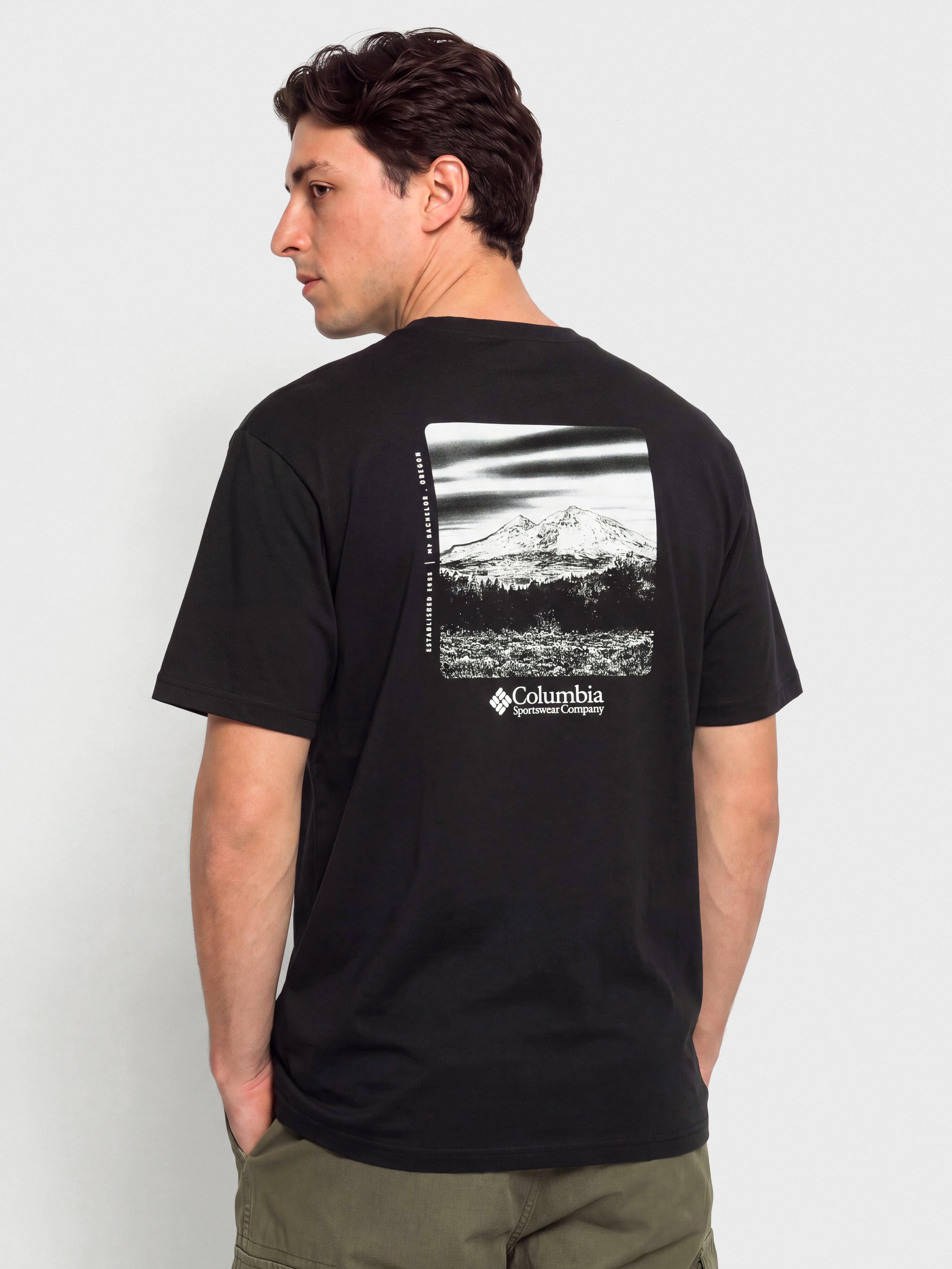 Póló Columbia CSC Heavyweight Back Graphic (black/photoreal)