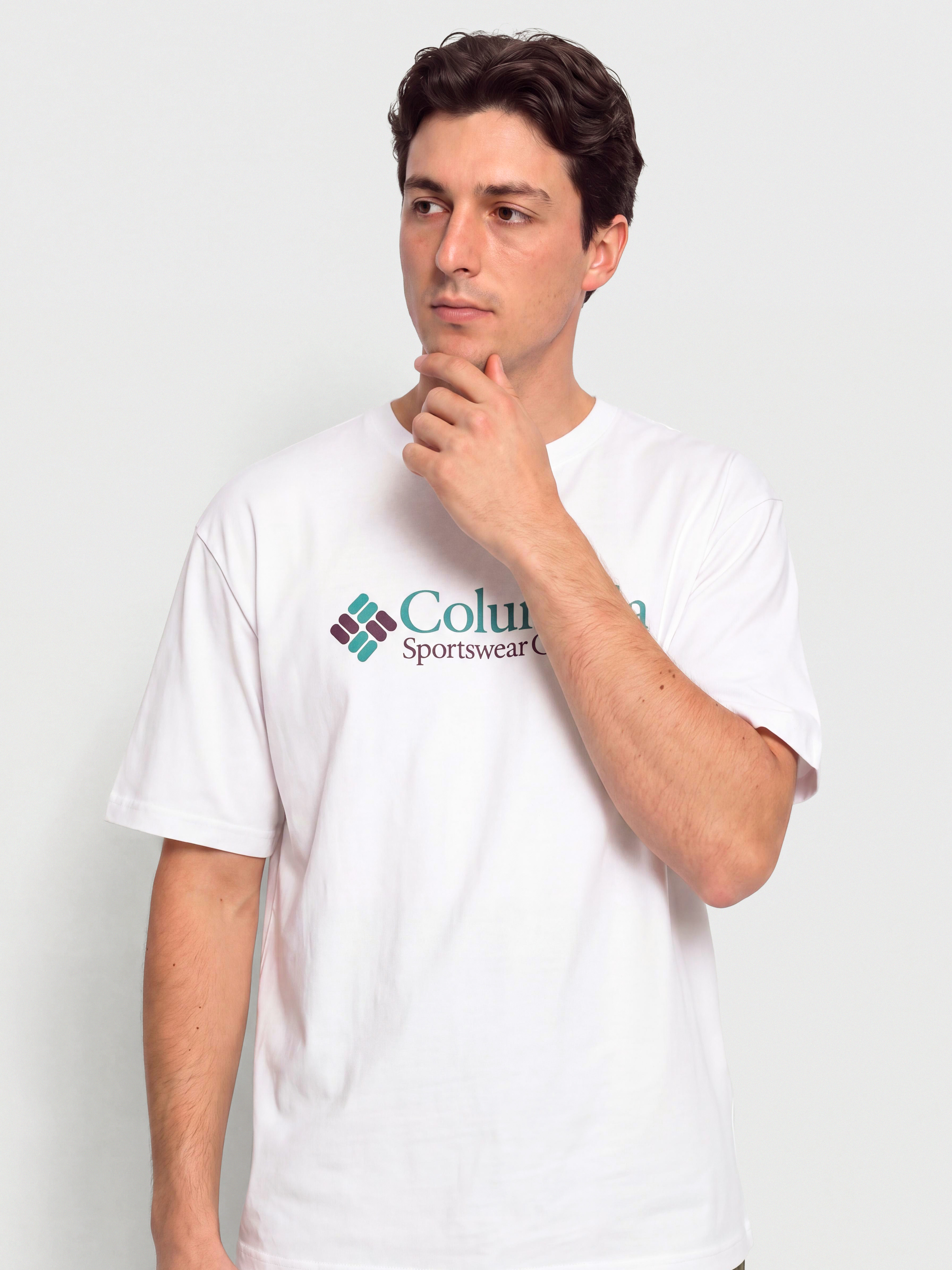Columbia CSC Heavyweight Logo Pu00f3lu00f3 (white csc retro)
