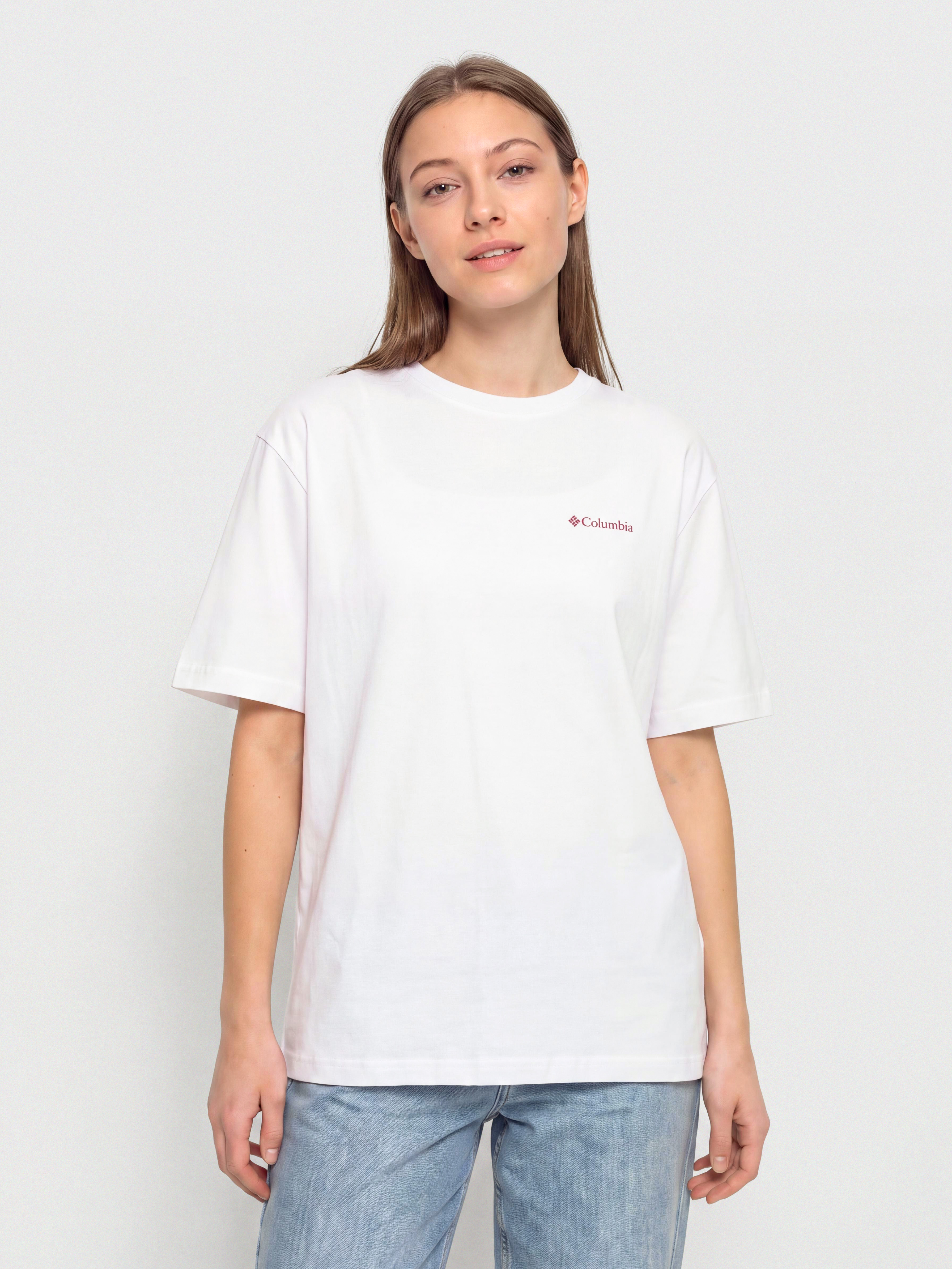 Póló Columbia Rolling Bend Graphic Oversized Wmn (white/floral groove)