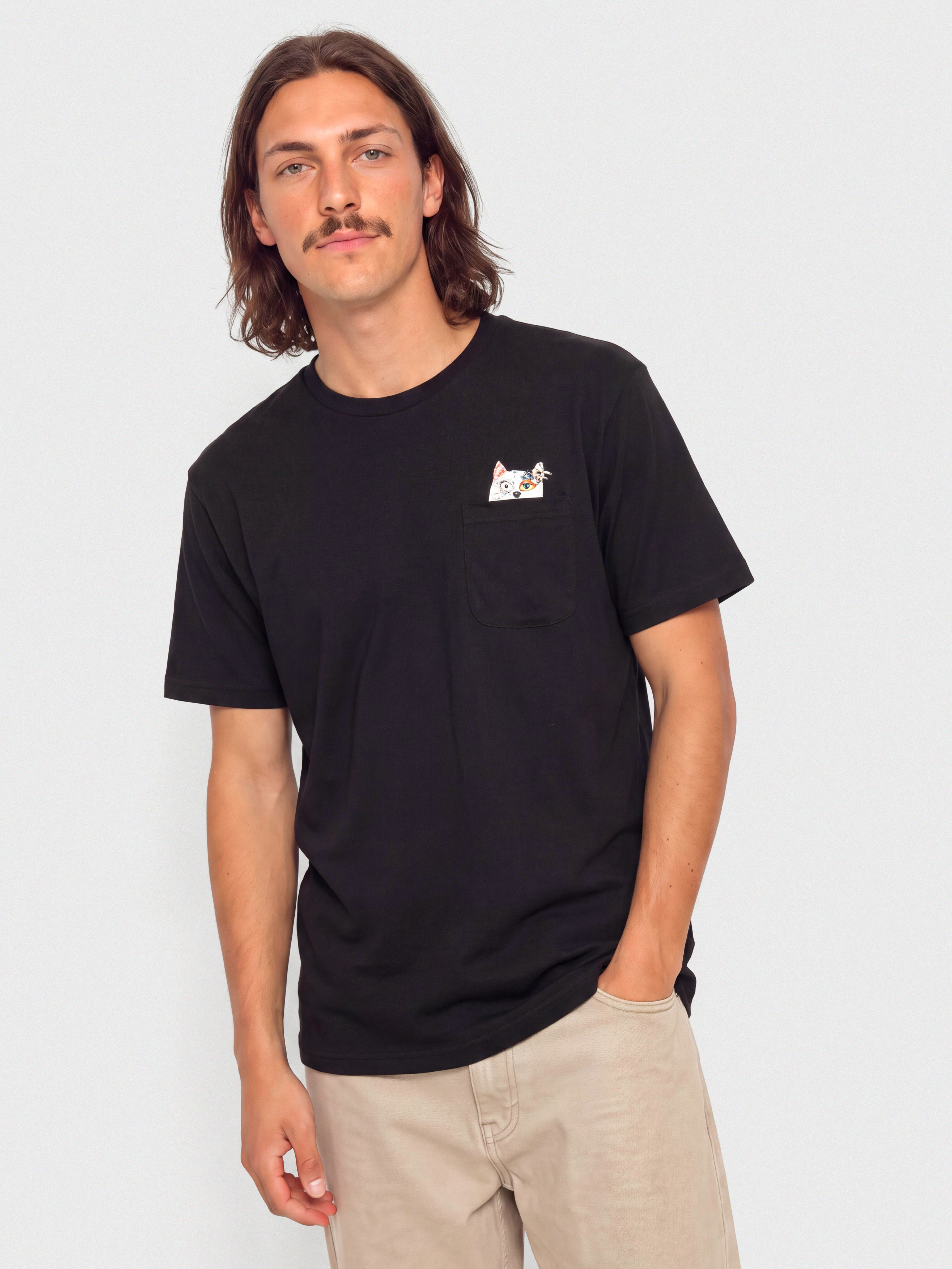 RipNDip Lord Nermal Collage Pocket Póló (black)