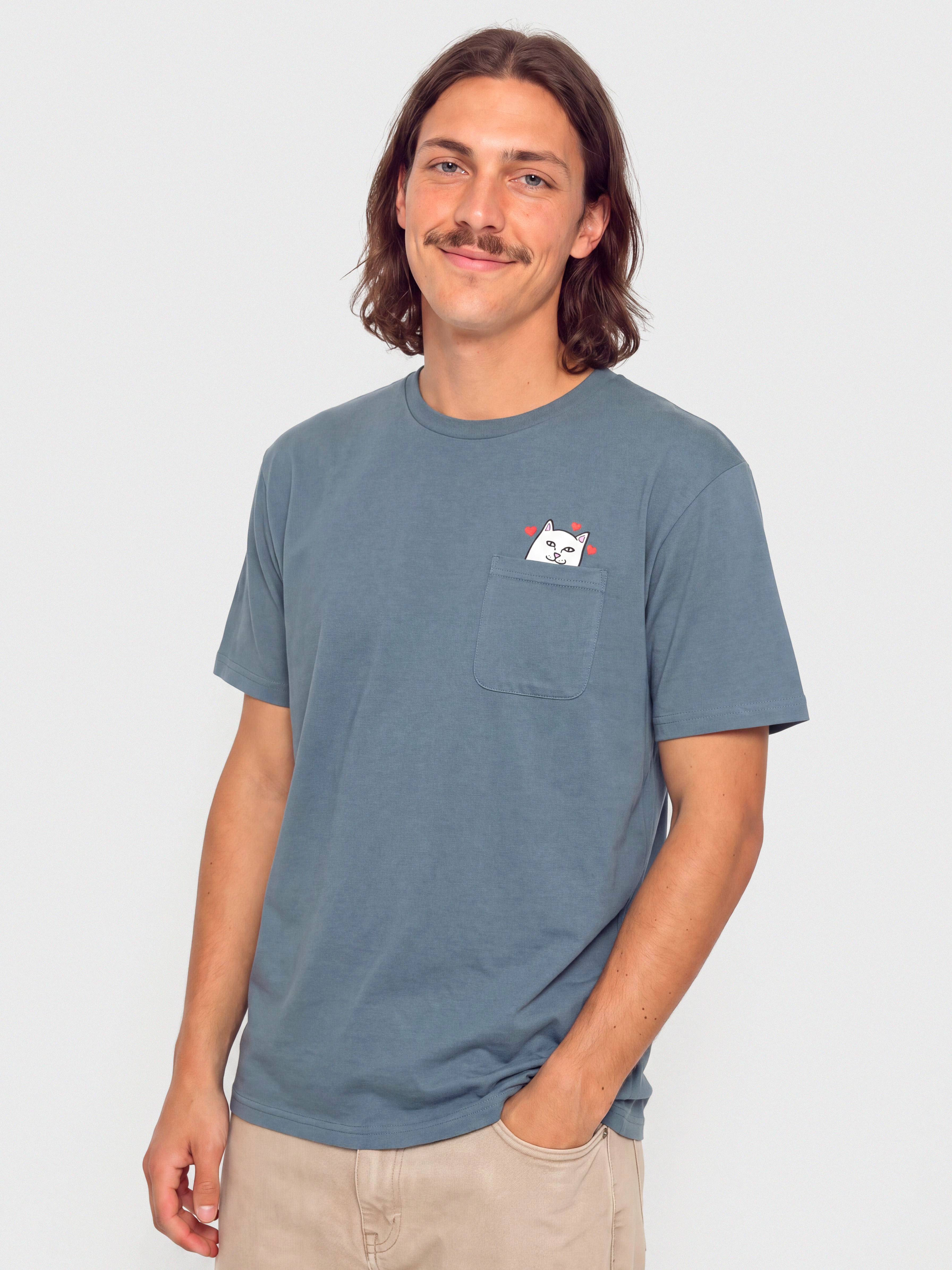 RipNDip Nermal Loves Pocket Póló (slate)