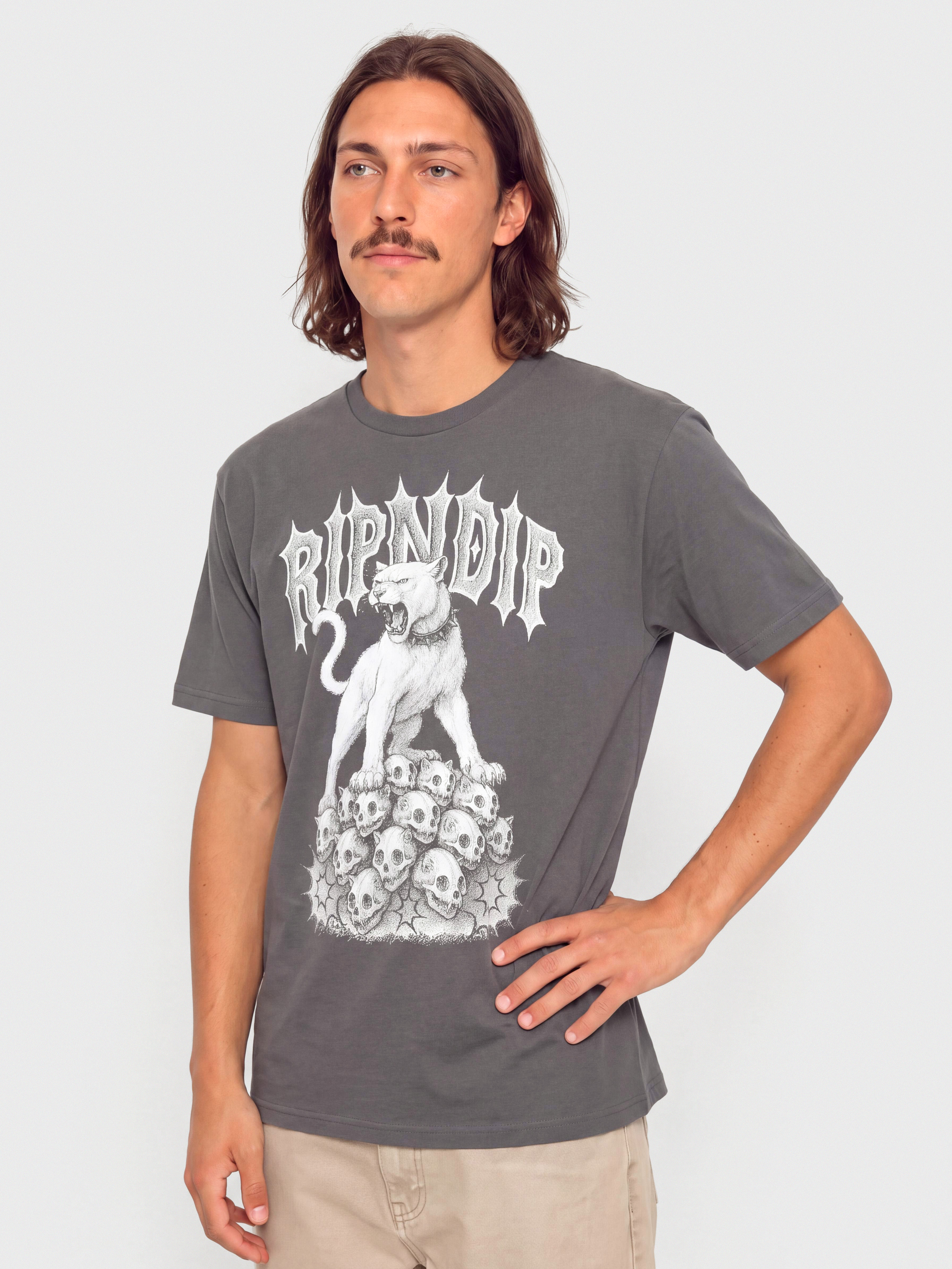 Póló RipNDip Wasteland (charcoal)