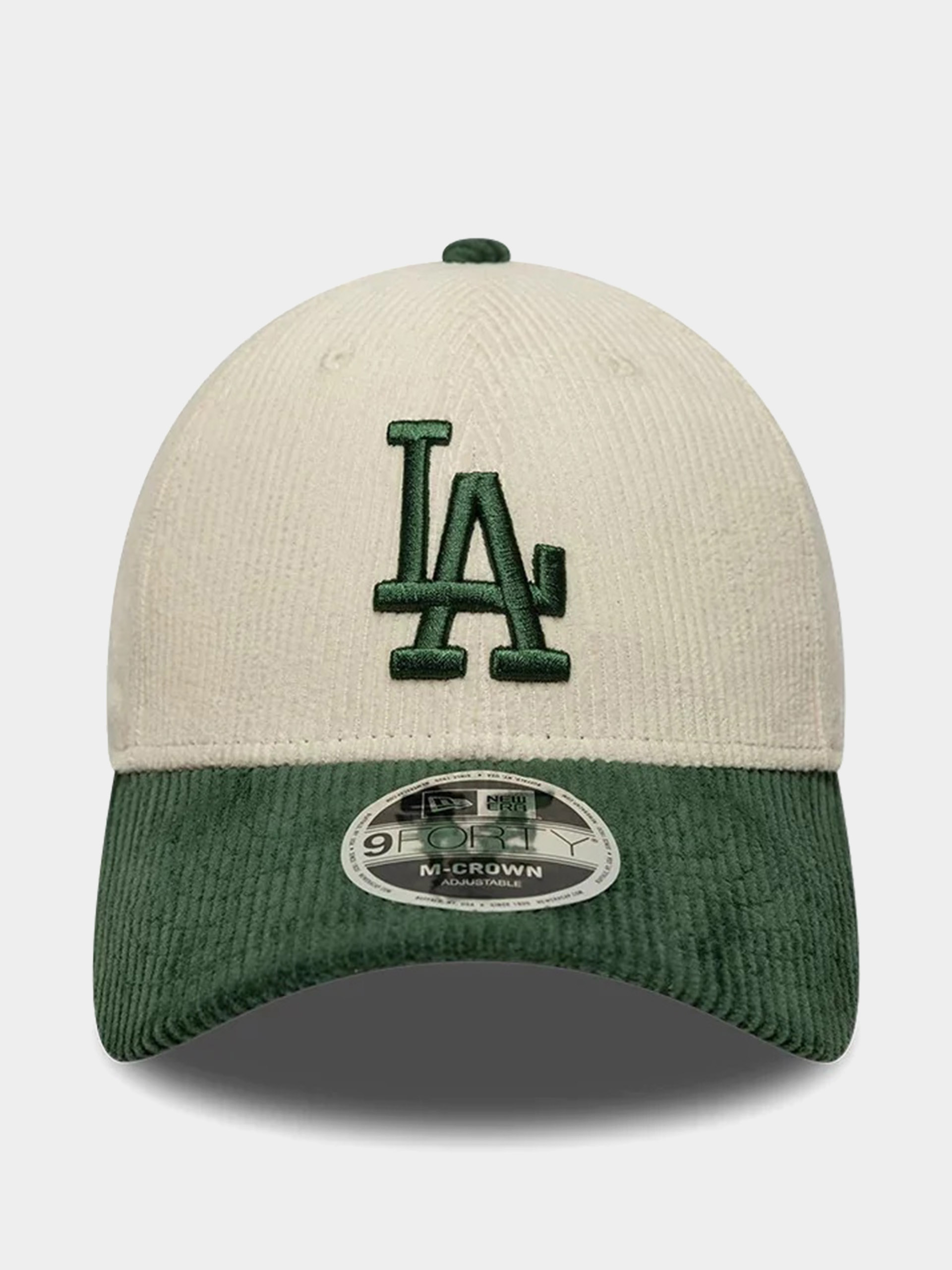 Baseball sapka New Era Cord 9Forty Mc Los Angeles Dodgers (light cream/green)