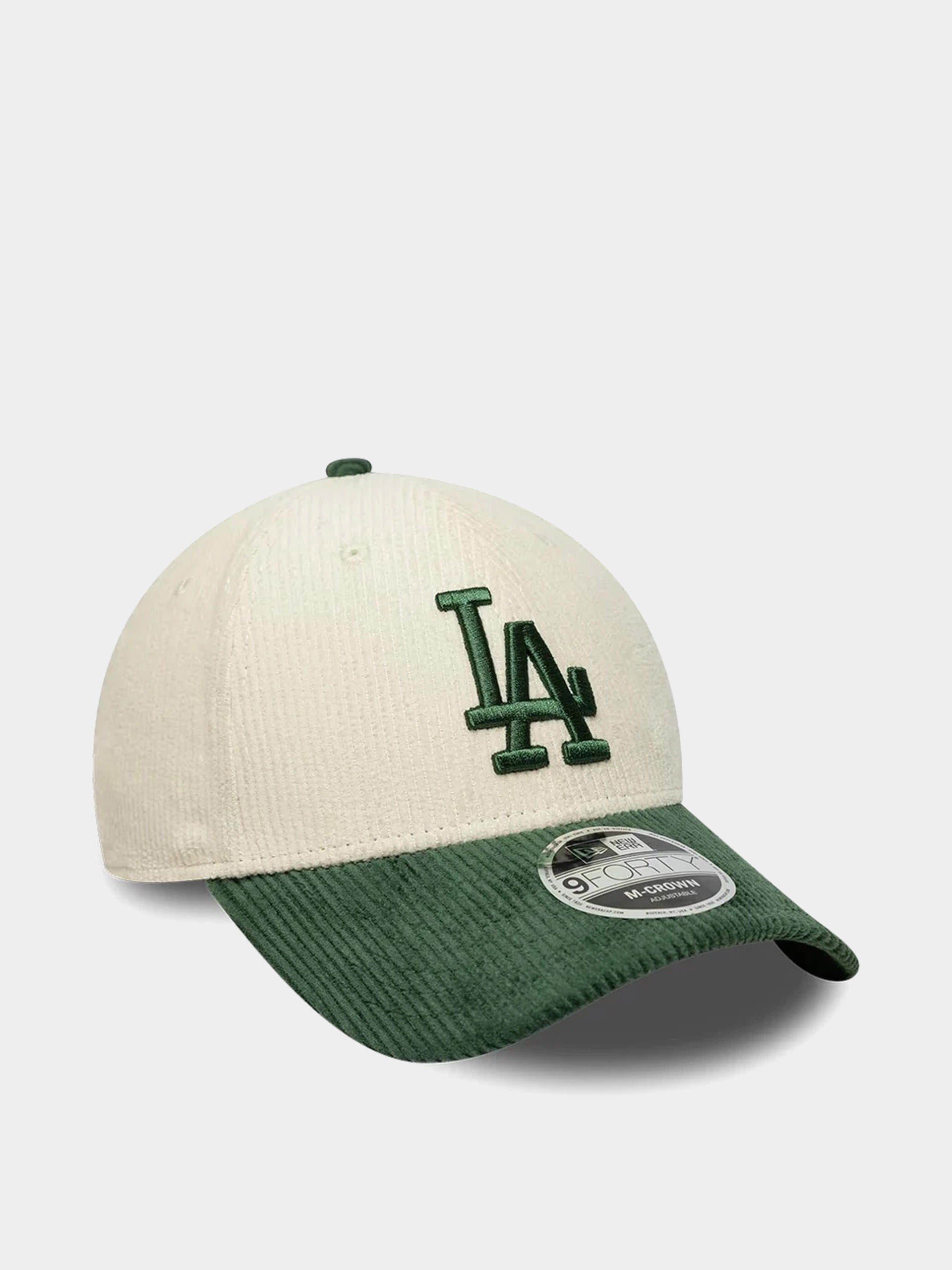 Baseball sapka New Era Cord 9Forty Mc Los Angeles Dodgers (light cream/green)