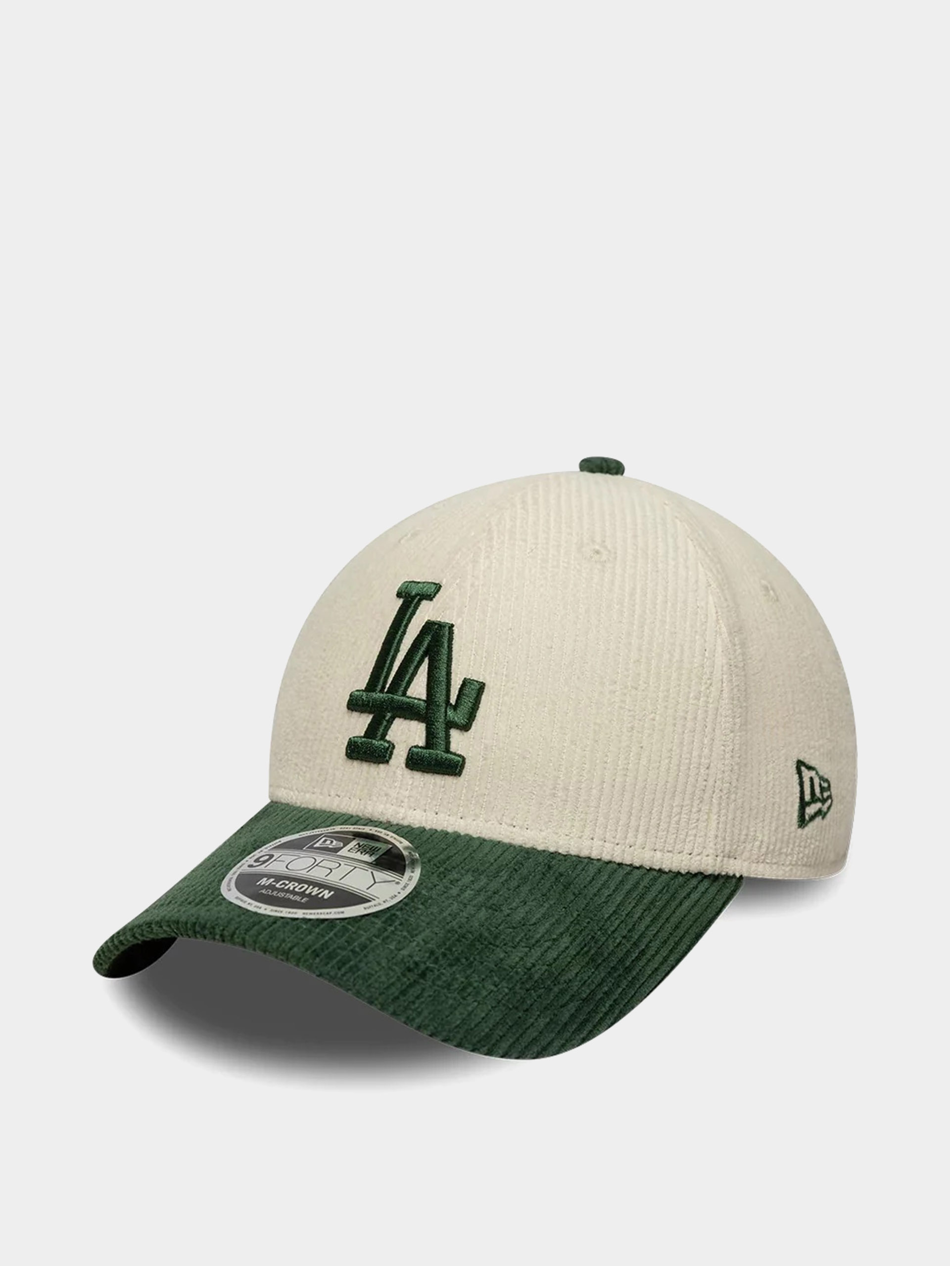 Baseball sapka New Era Cord 9Forty Mc Los Angeles Dodgers (light cream/green)