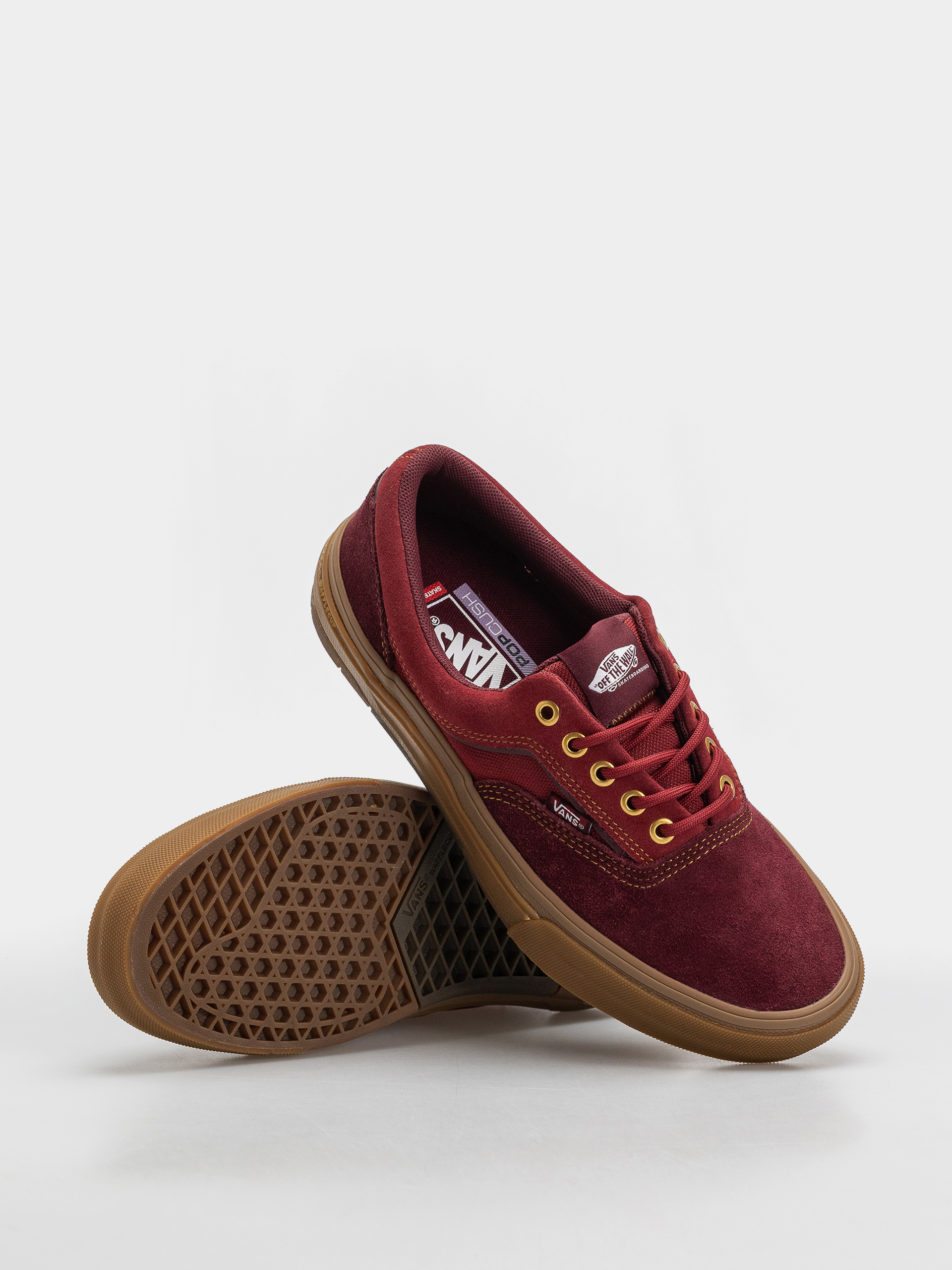 Vans Skate Era Wafflecup Cipők (dark red/gum)