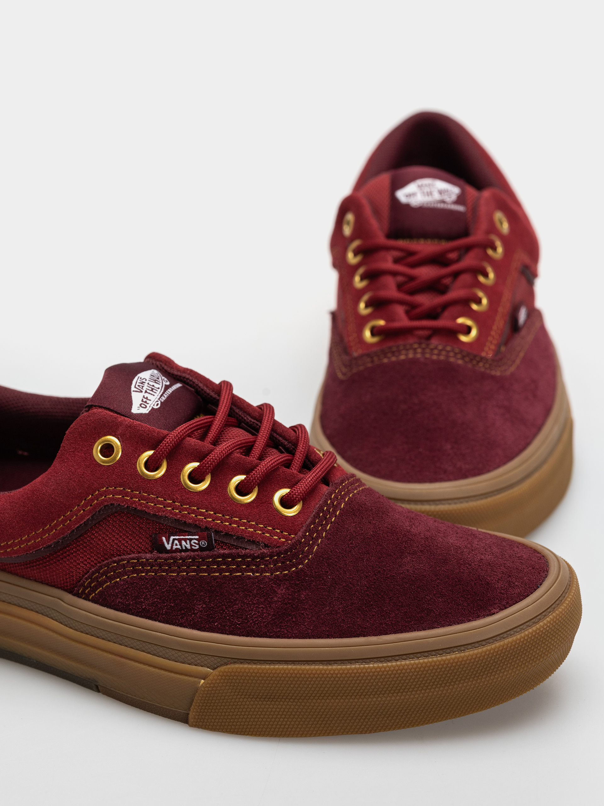 Vans Skate Era Wafflecup Cipők (dark red/gum)
