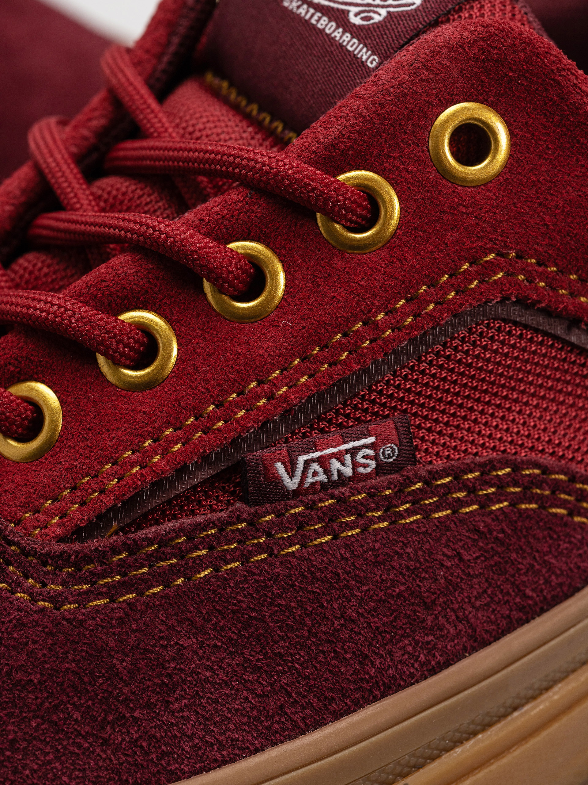 Vans Skate Era Wafflecup Cipők (dark red/gum)