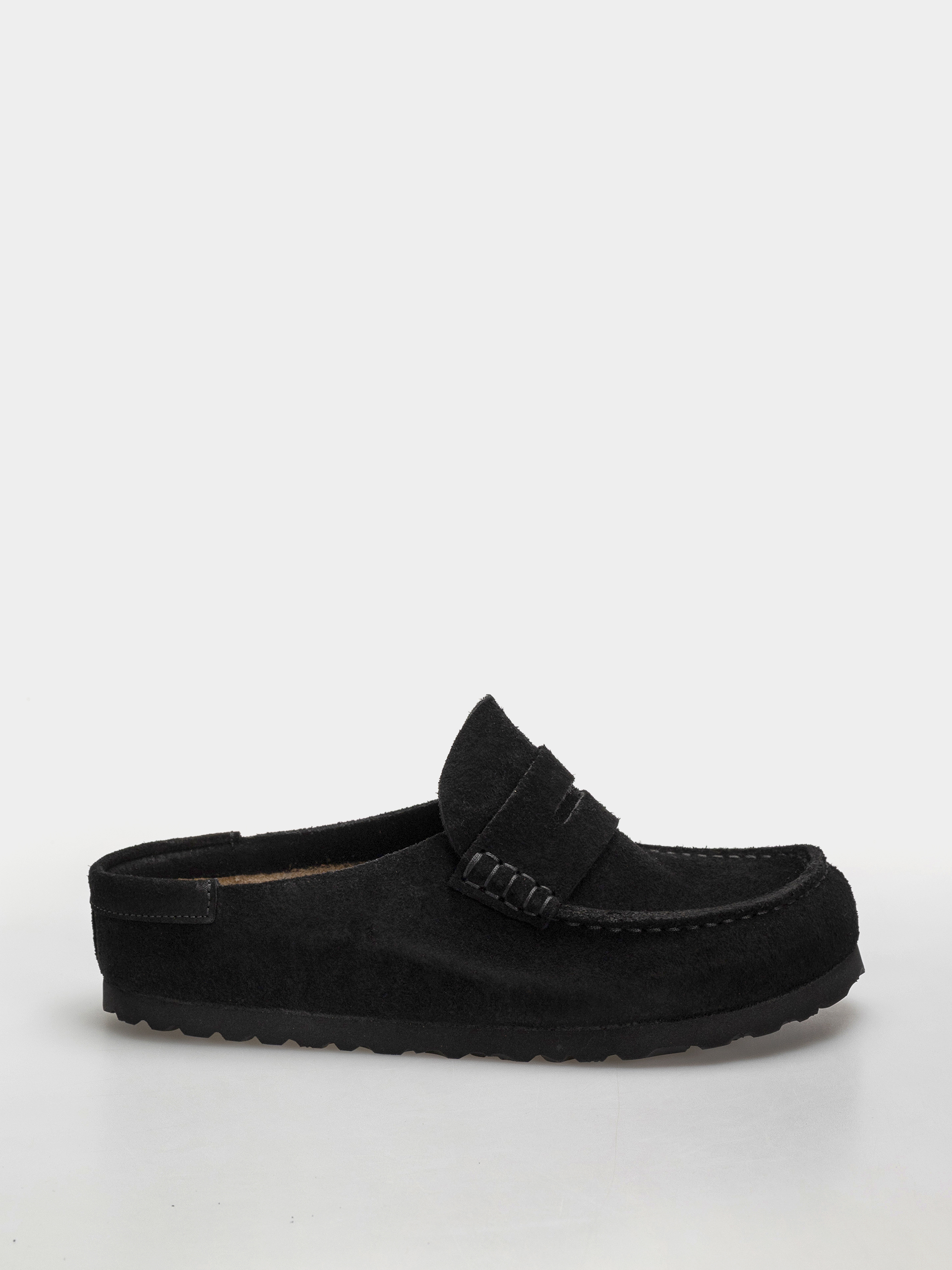 Flip-flop papucsok Birkenstock Naples Wrapped Suede Leather Narrow (black)