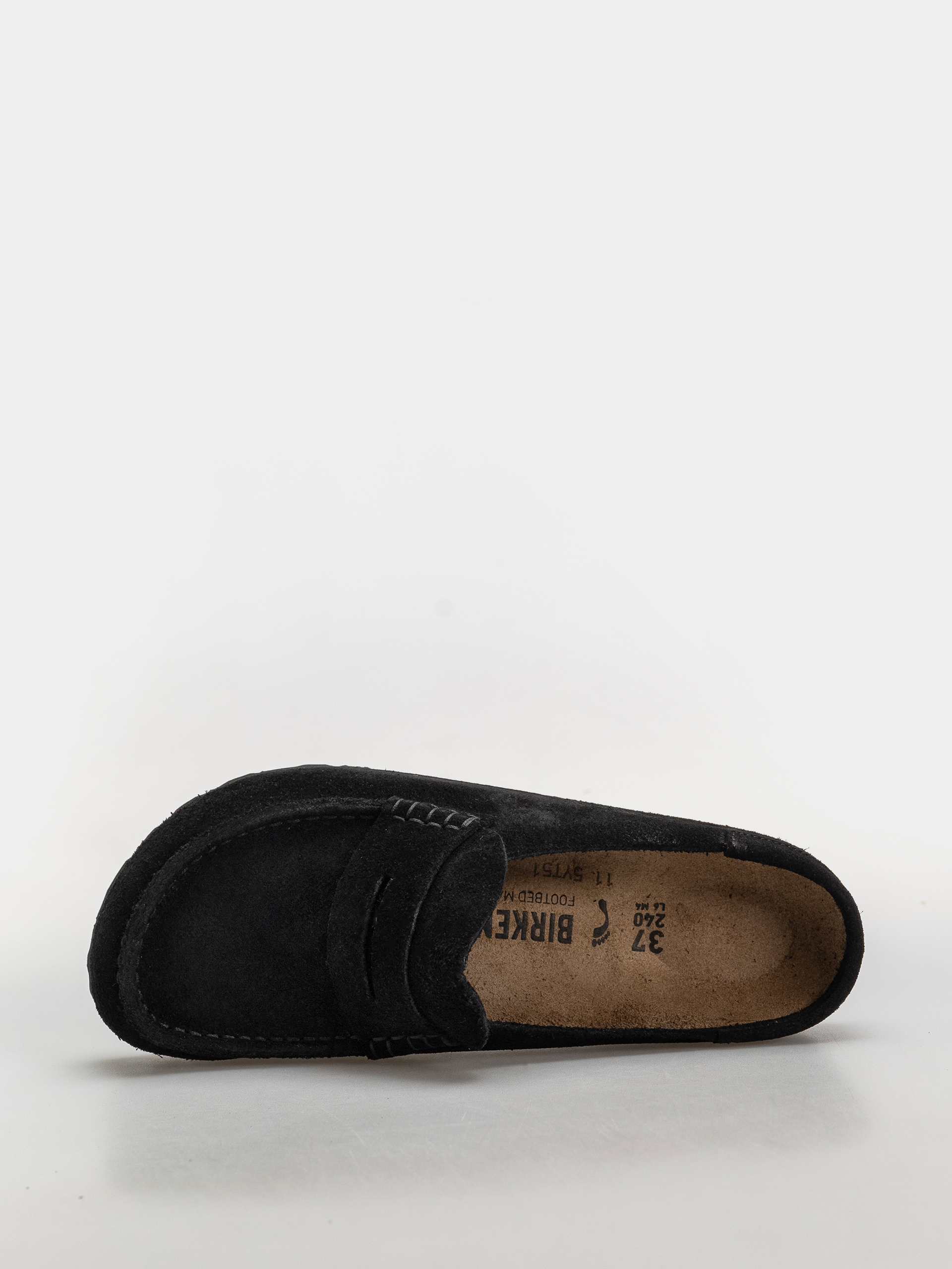 Flip-flop papucsok Birkenstock Naples Wrapped Suede Leather Narrow (black)