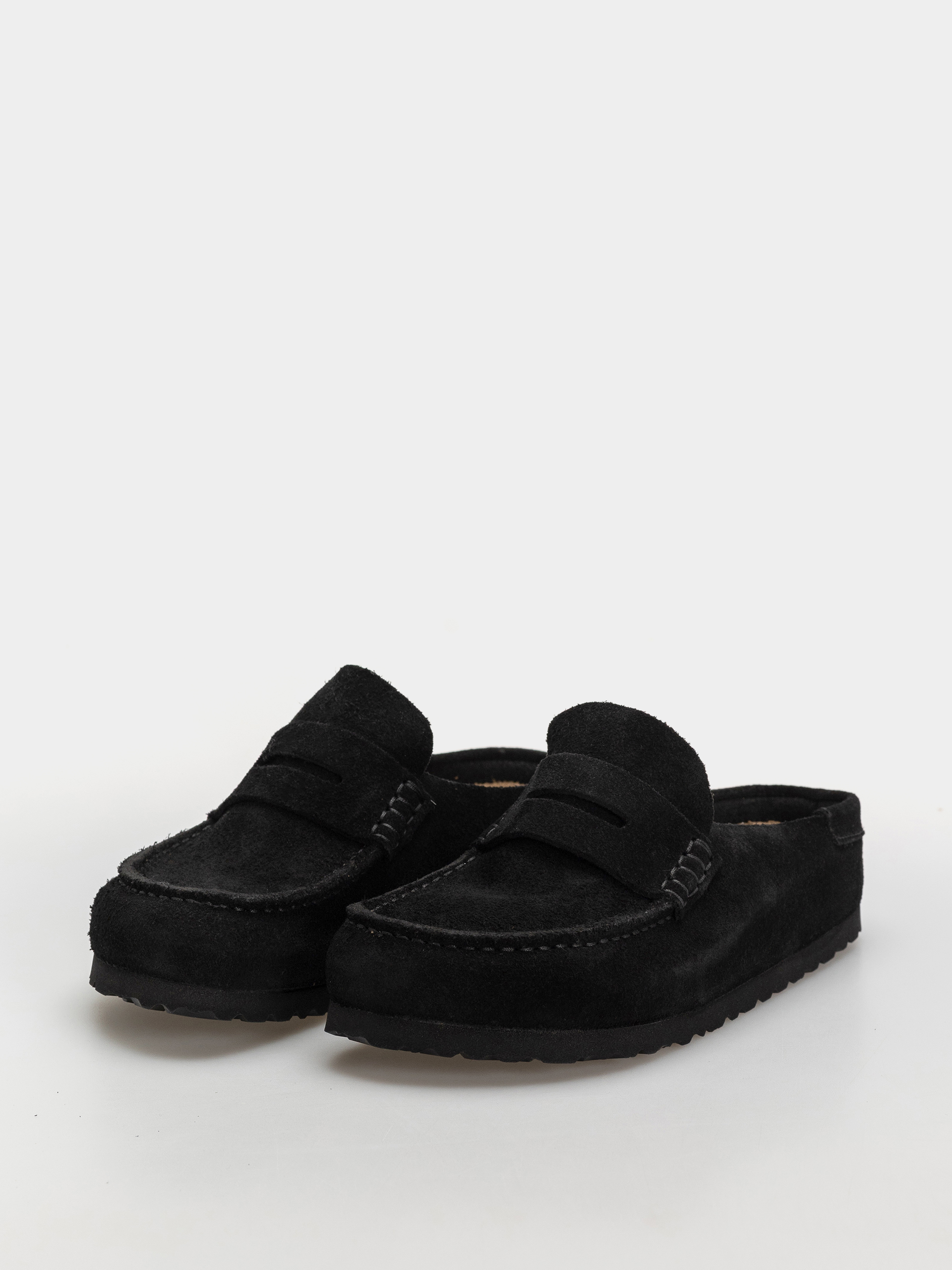 Flip-flop papucsok Birkenstock Naples Wrapped Suede Leather Narrow (black)