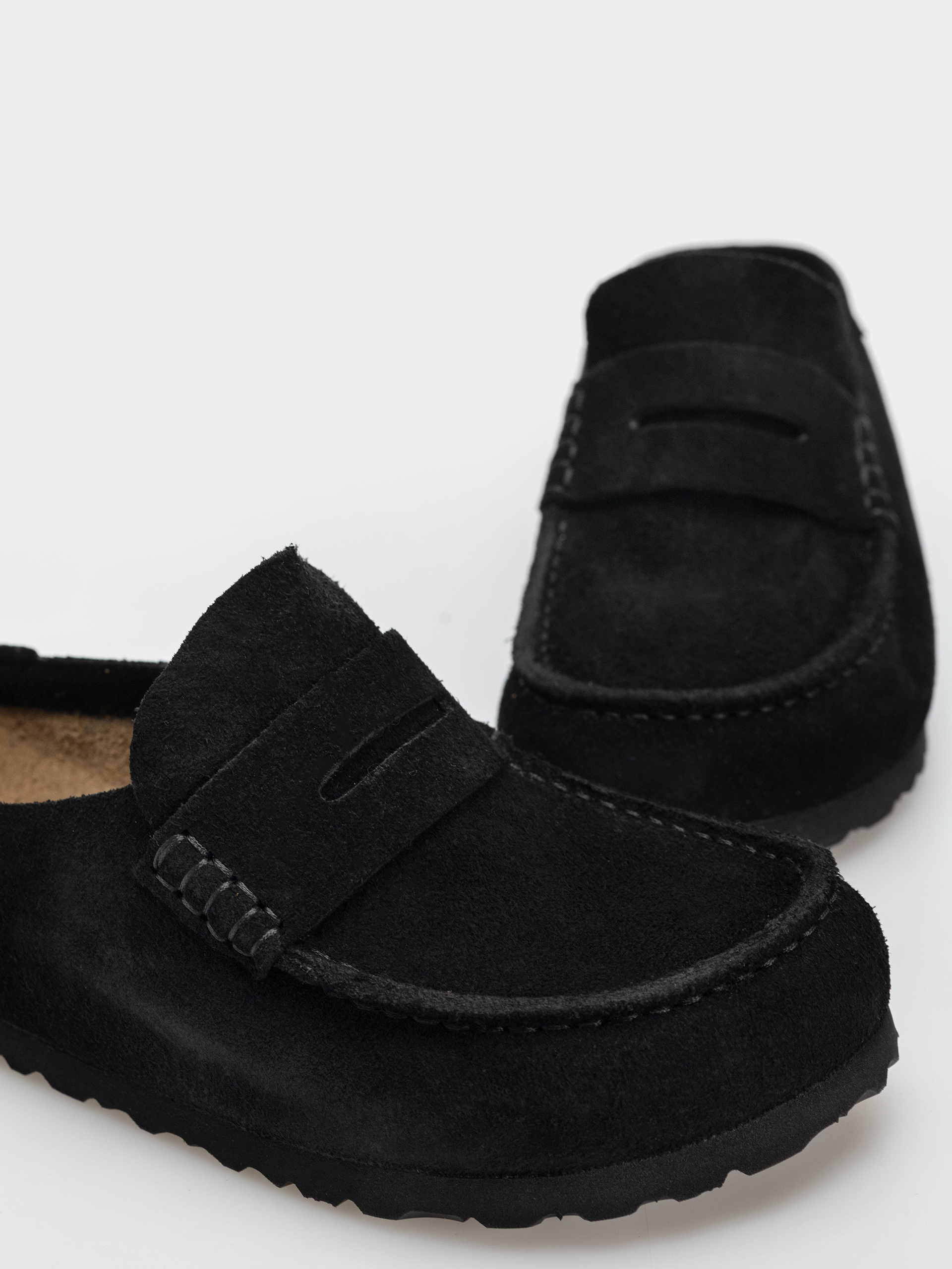 Flip-flop papucsok Birkenstock Naples Wrapped Suede Leather Narrow (black)