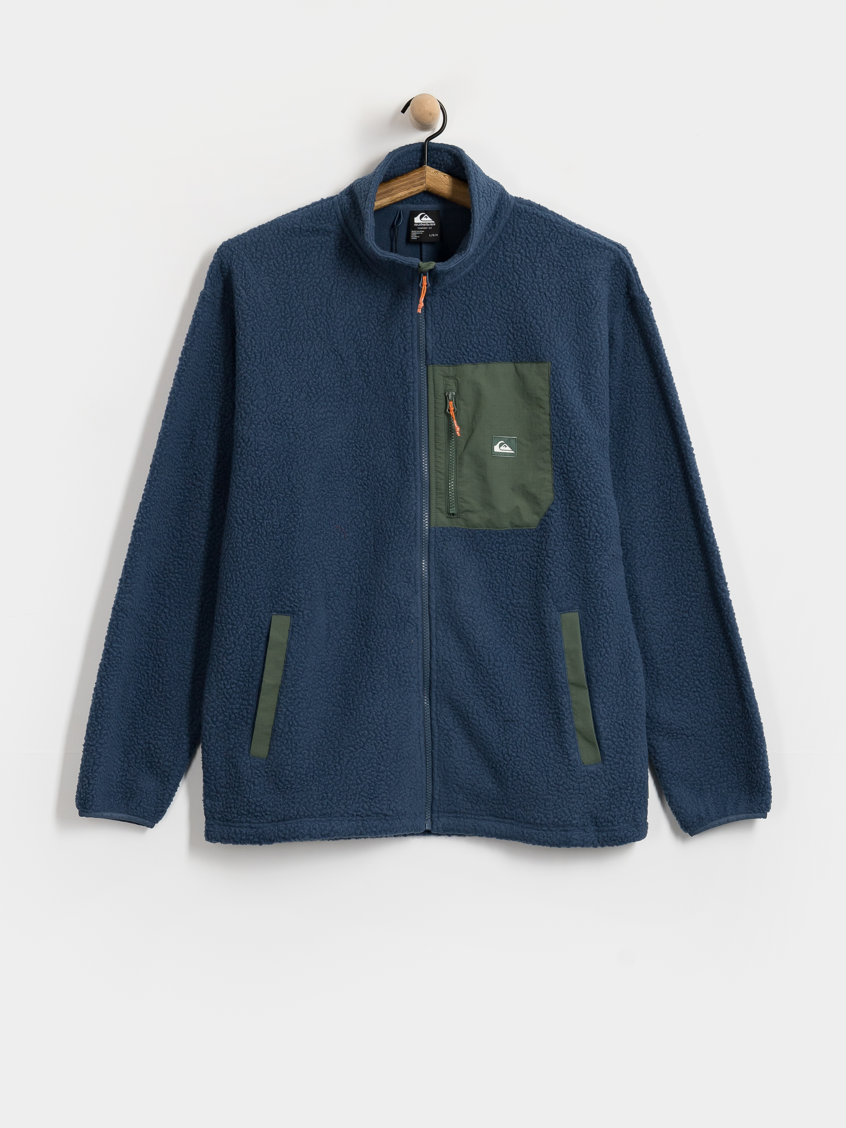 Quiksilver Clean Coast Fz Polár pulóver (dark denim)