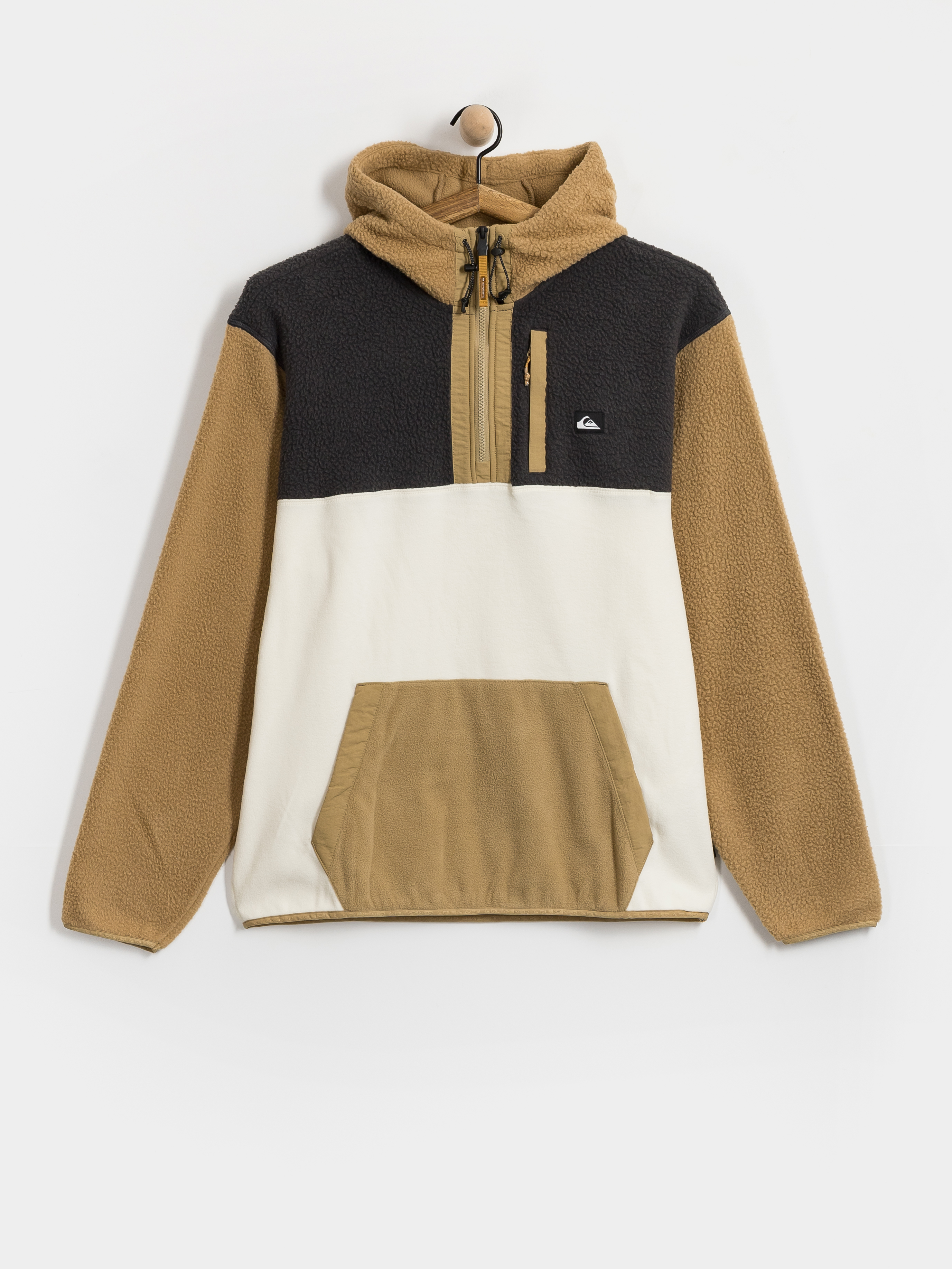 Férfi Quiksilver Clean Coast Mix Up Hoody Polár pulóver (kelp)