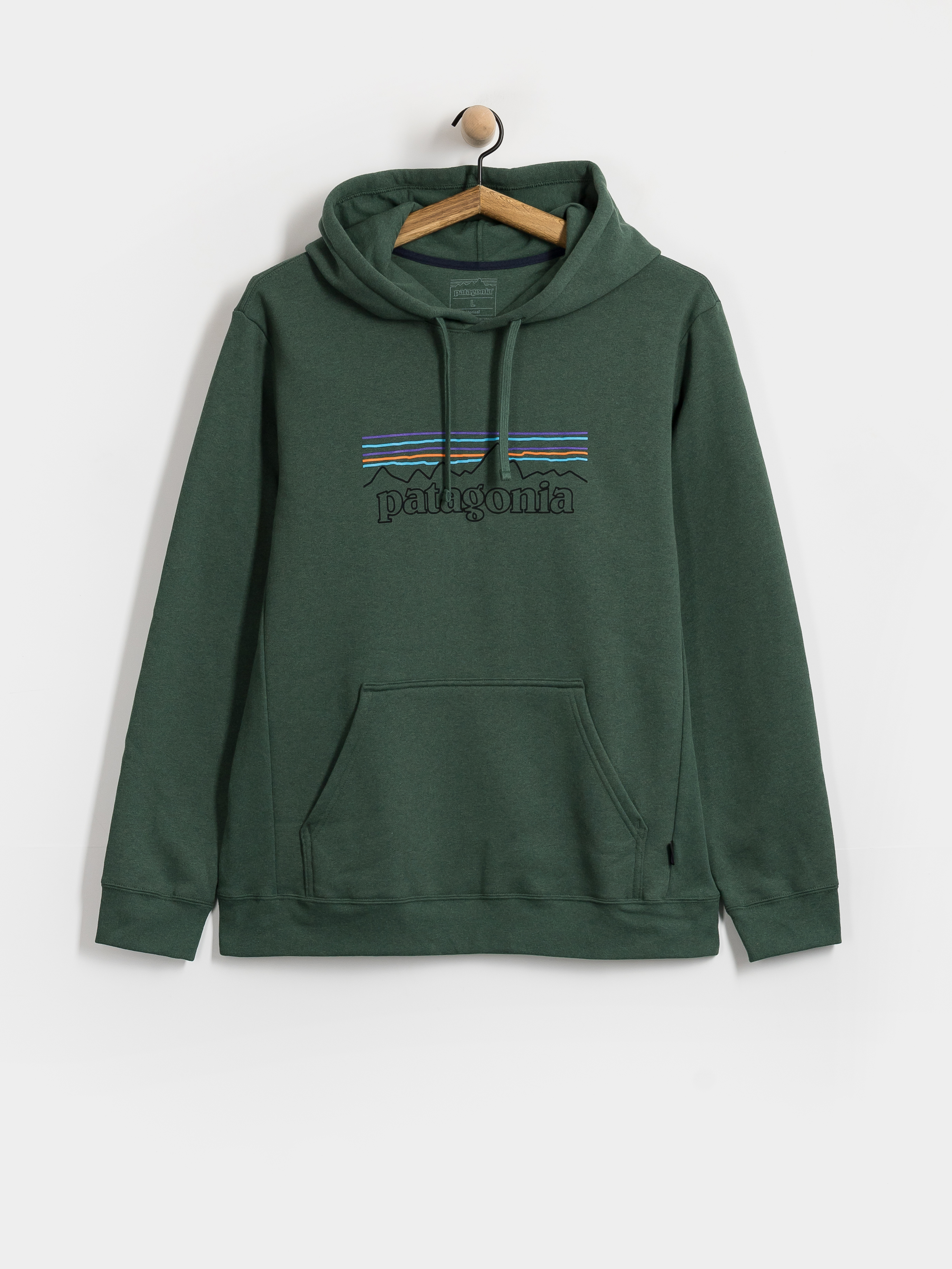 Kapucnis pulóver Patagonia P 6 Logo Uprisal HD (p 6 outline canopy green)