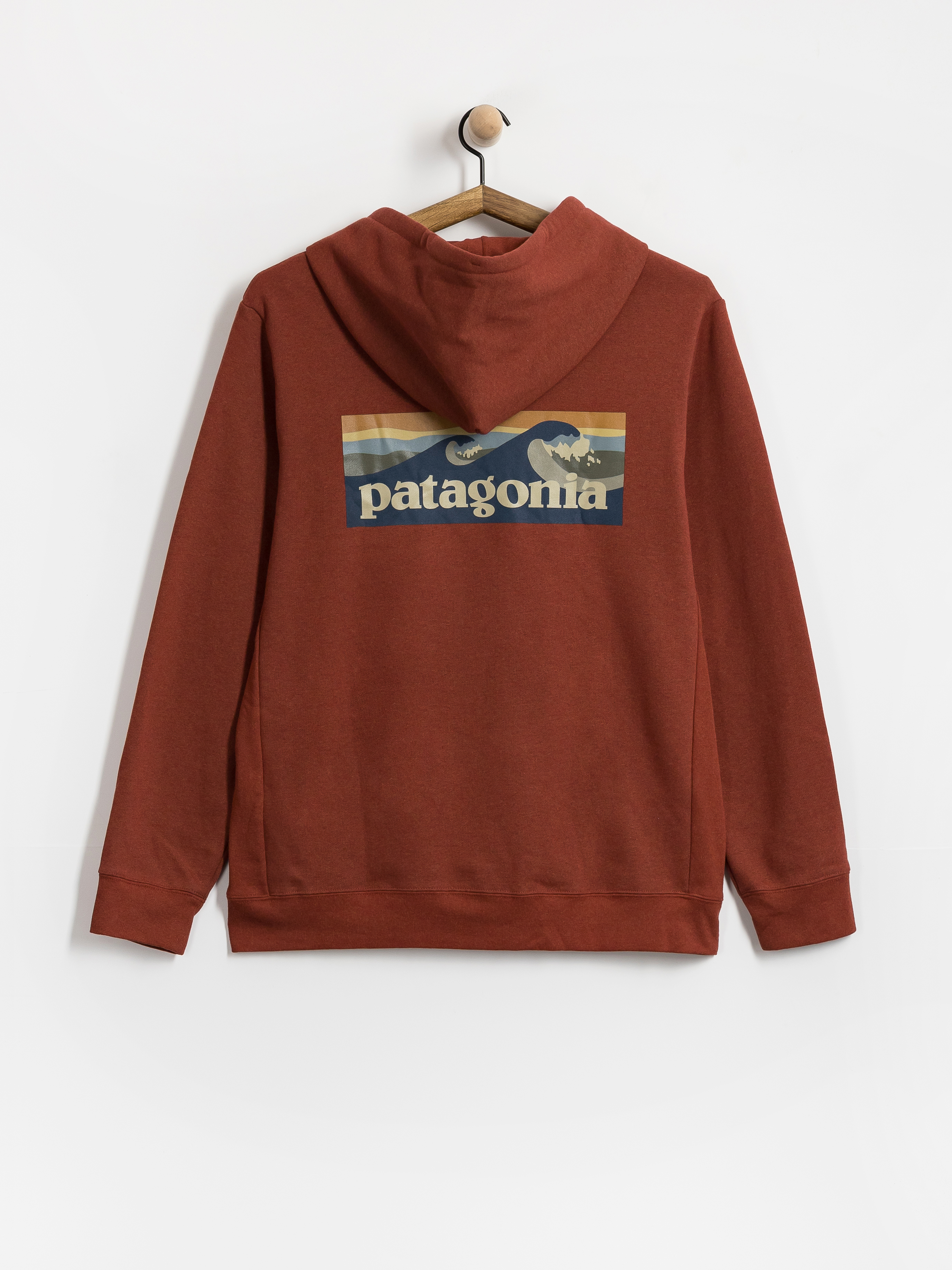 Kapucnis pulóver Patagonia Boardshort Logo Uprisal HD (rusty red)