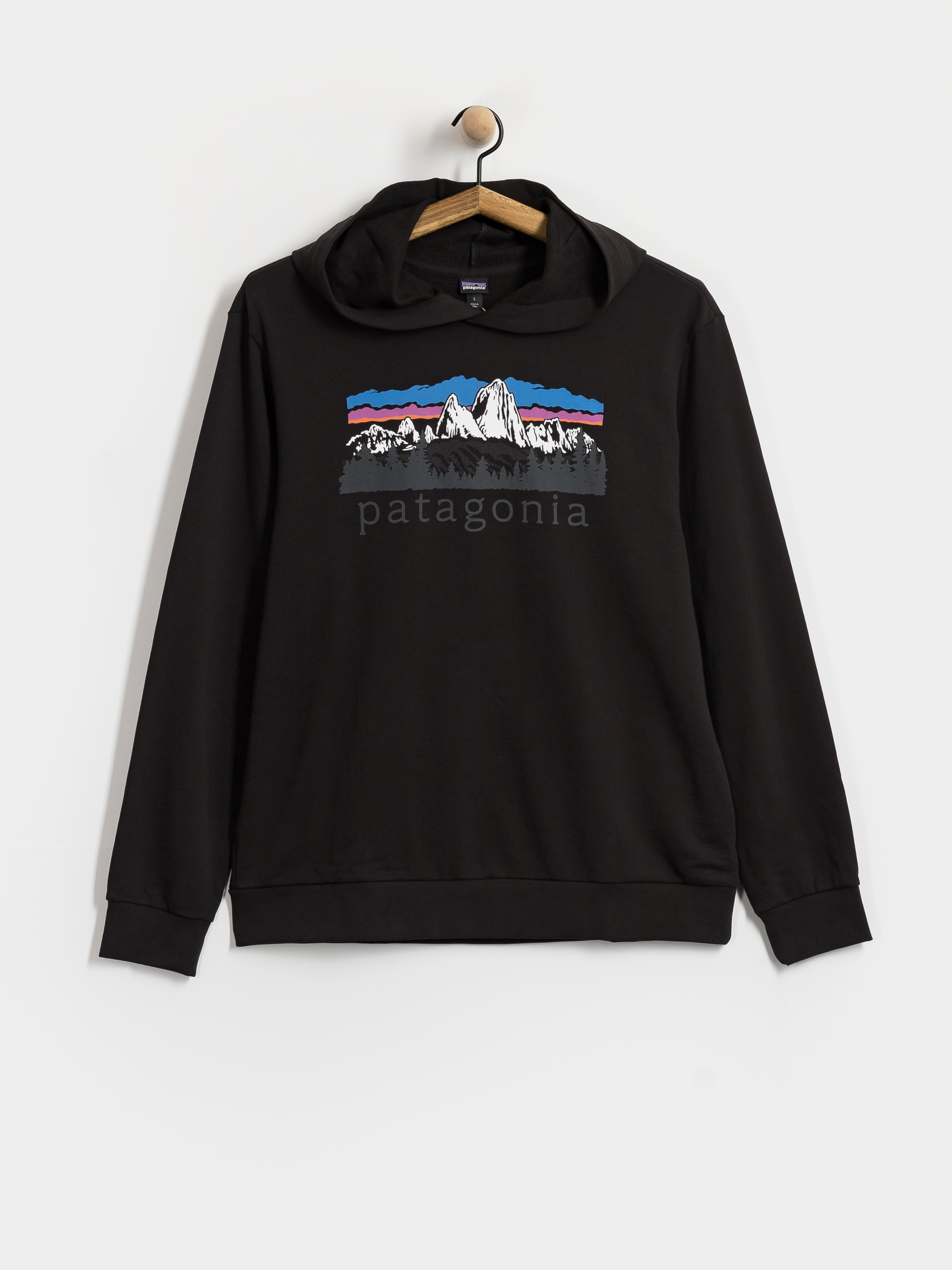 Kapucnis pulu00f3ver Patagonia Fitz Roy Foothills Daily HD (black)