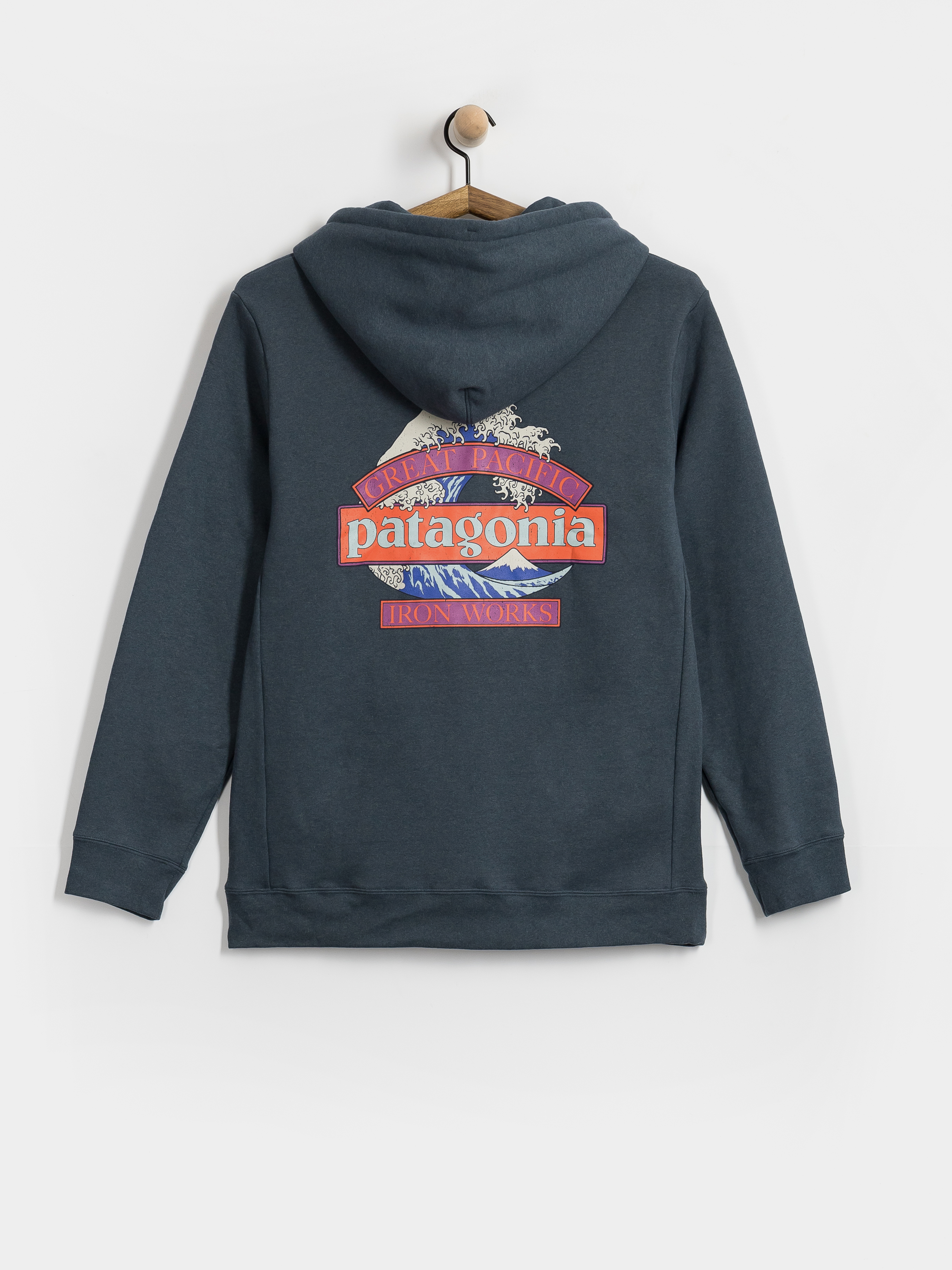 Kapucnis pulóver Patagonia Great Waves Uprisal HD (summit blue)