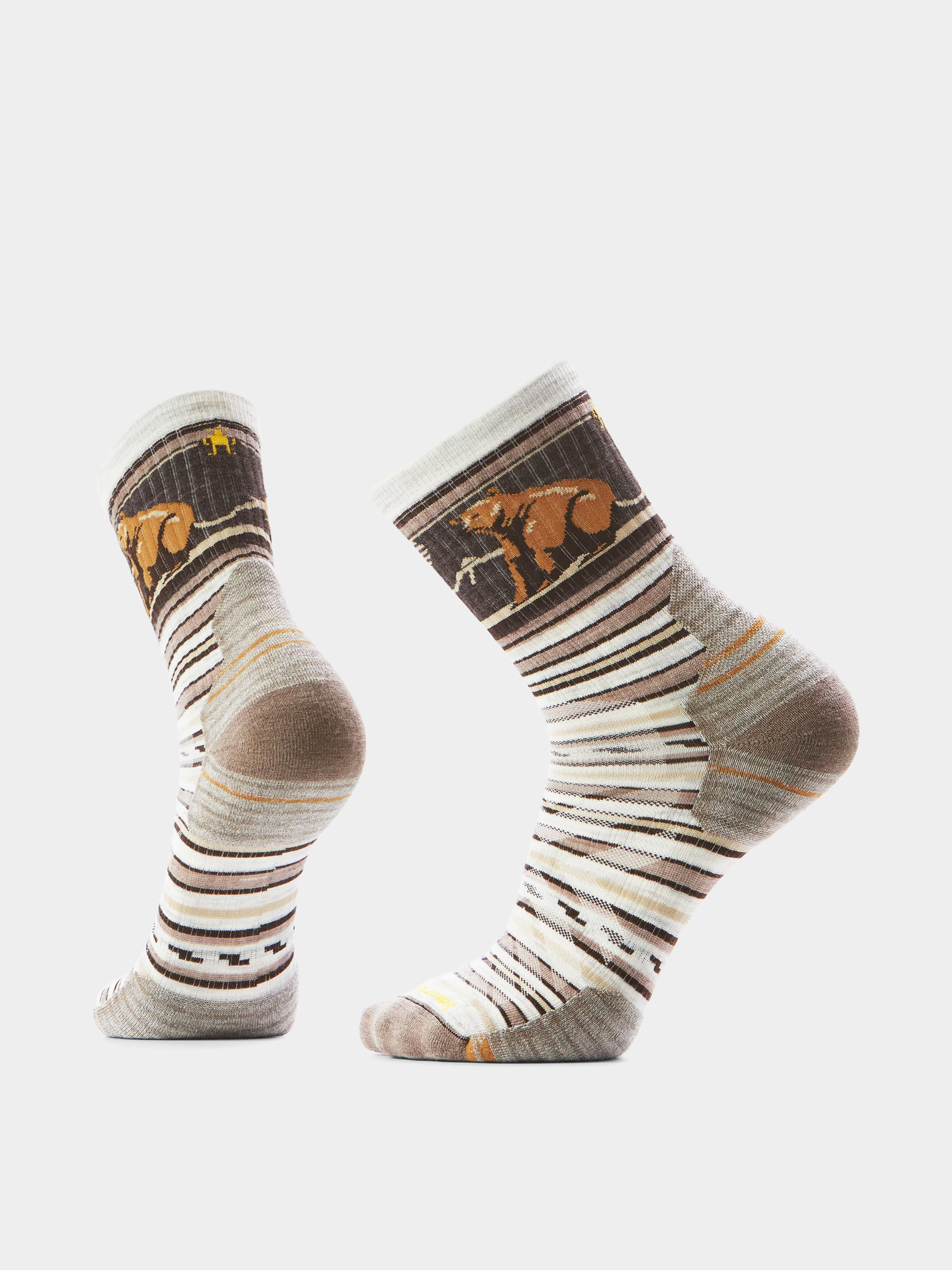 Zokni Smartwool Hike Targeted Cushion Bear Stripe Mid