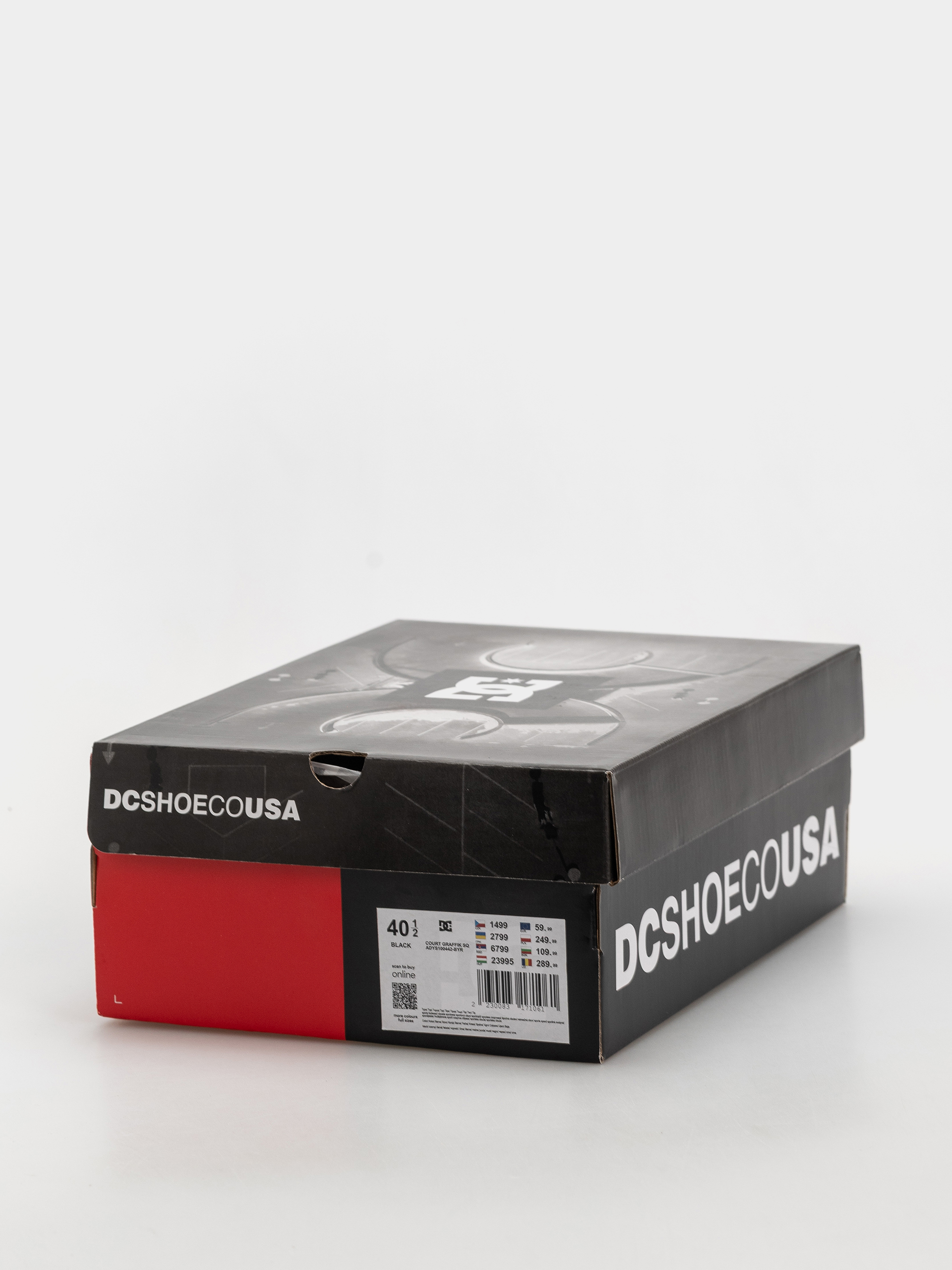 DC Court Graffik Cipők (black/grey/red)