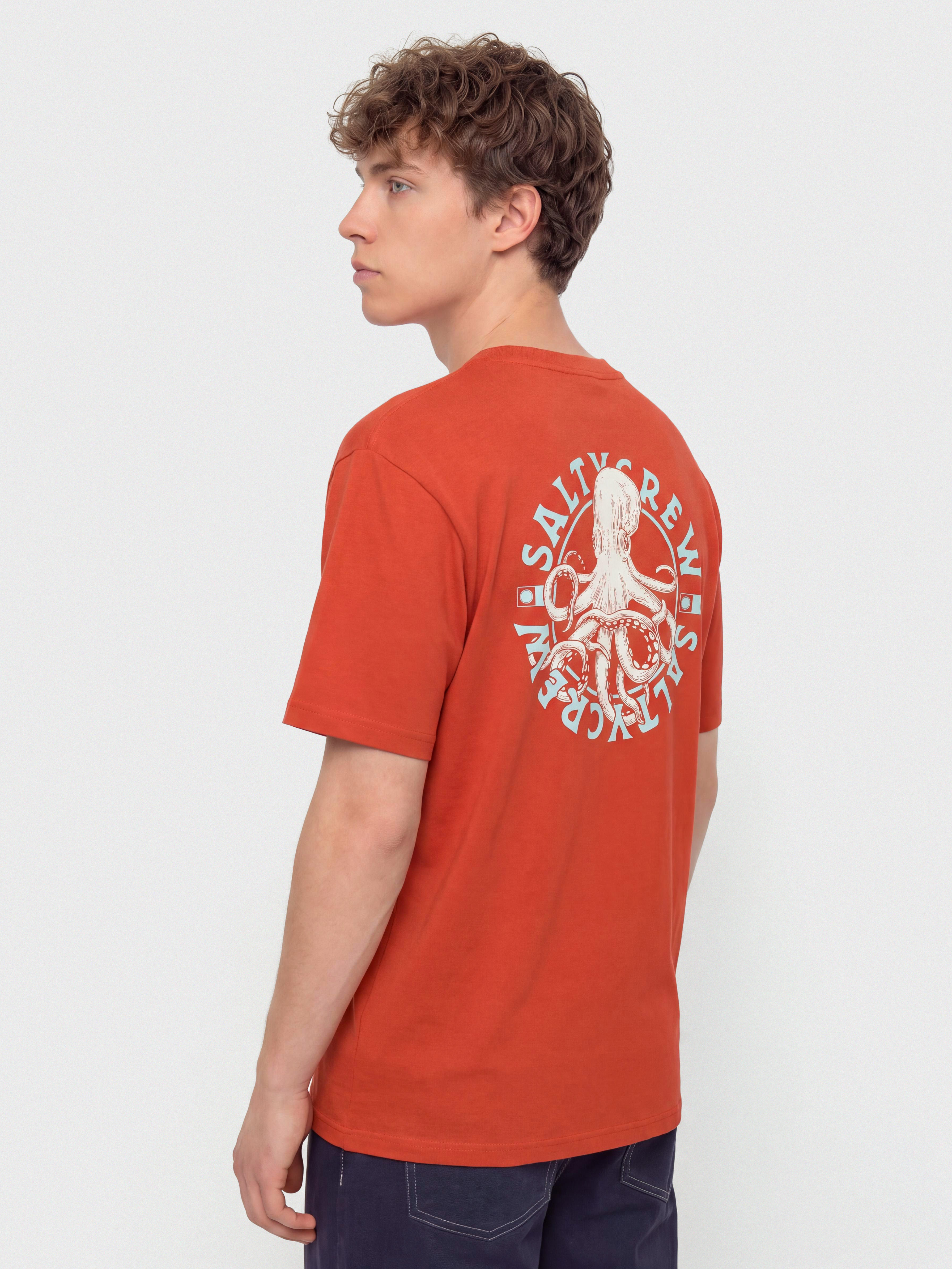 Salty Crew Tentacles Pu00f3lu00f3 (washed red)