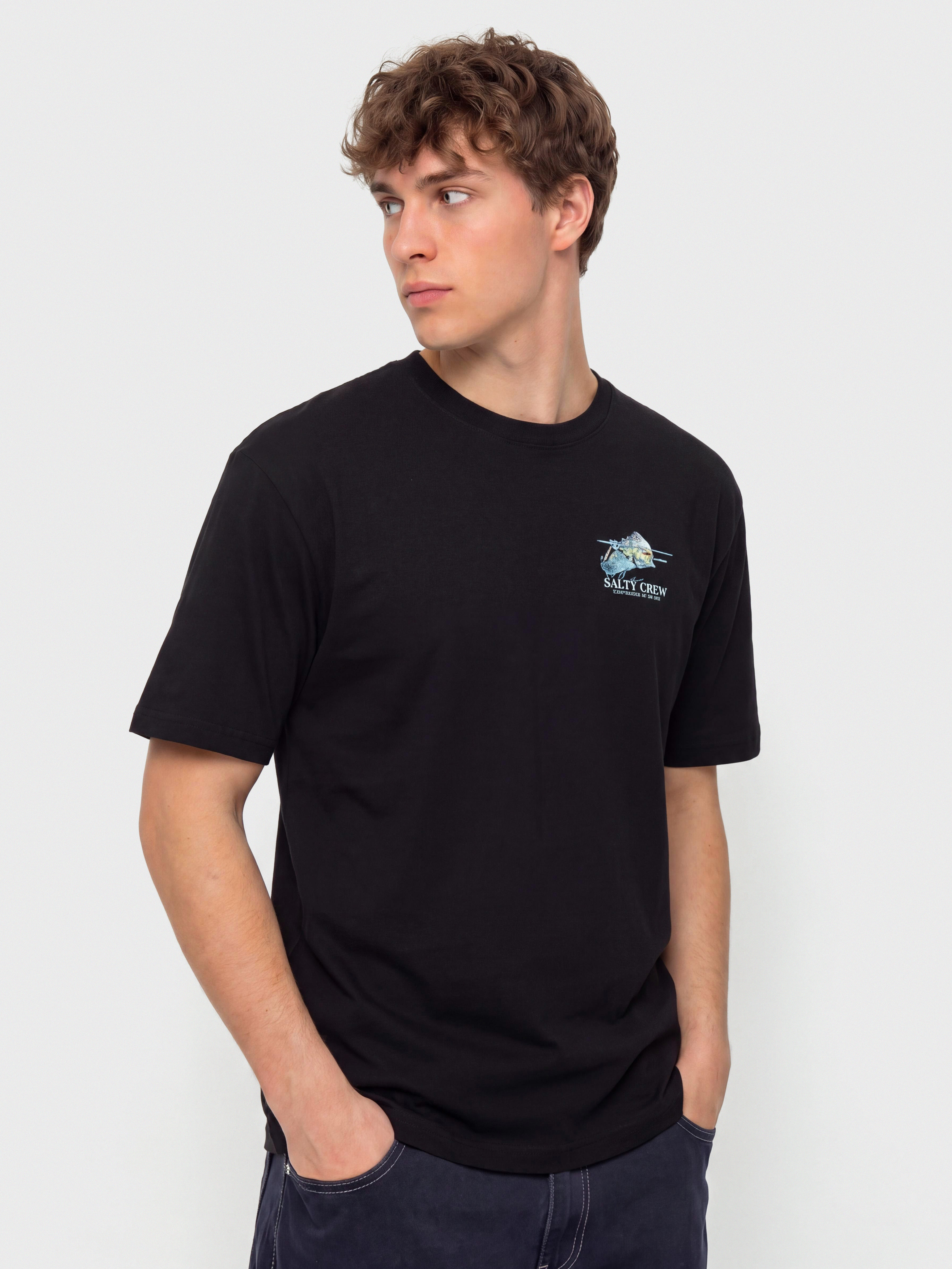 Póló Salty Crew Mahi Surface (black)