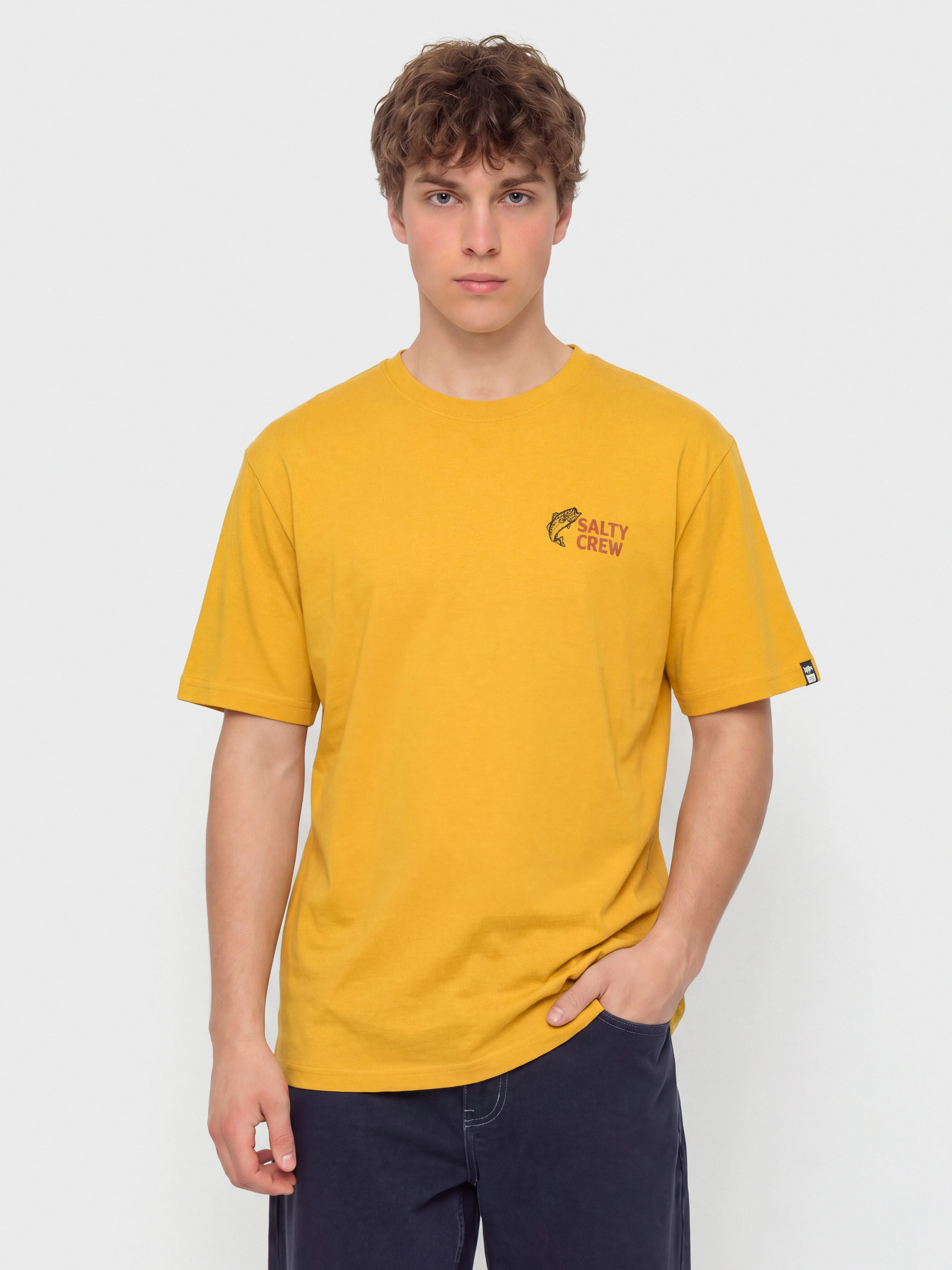 Salty Crew Bait Shop Póló (mineral yellow)