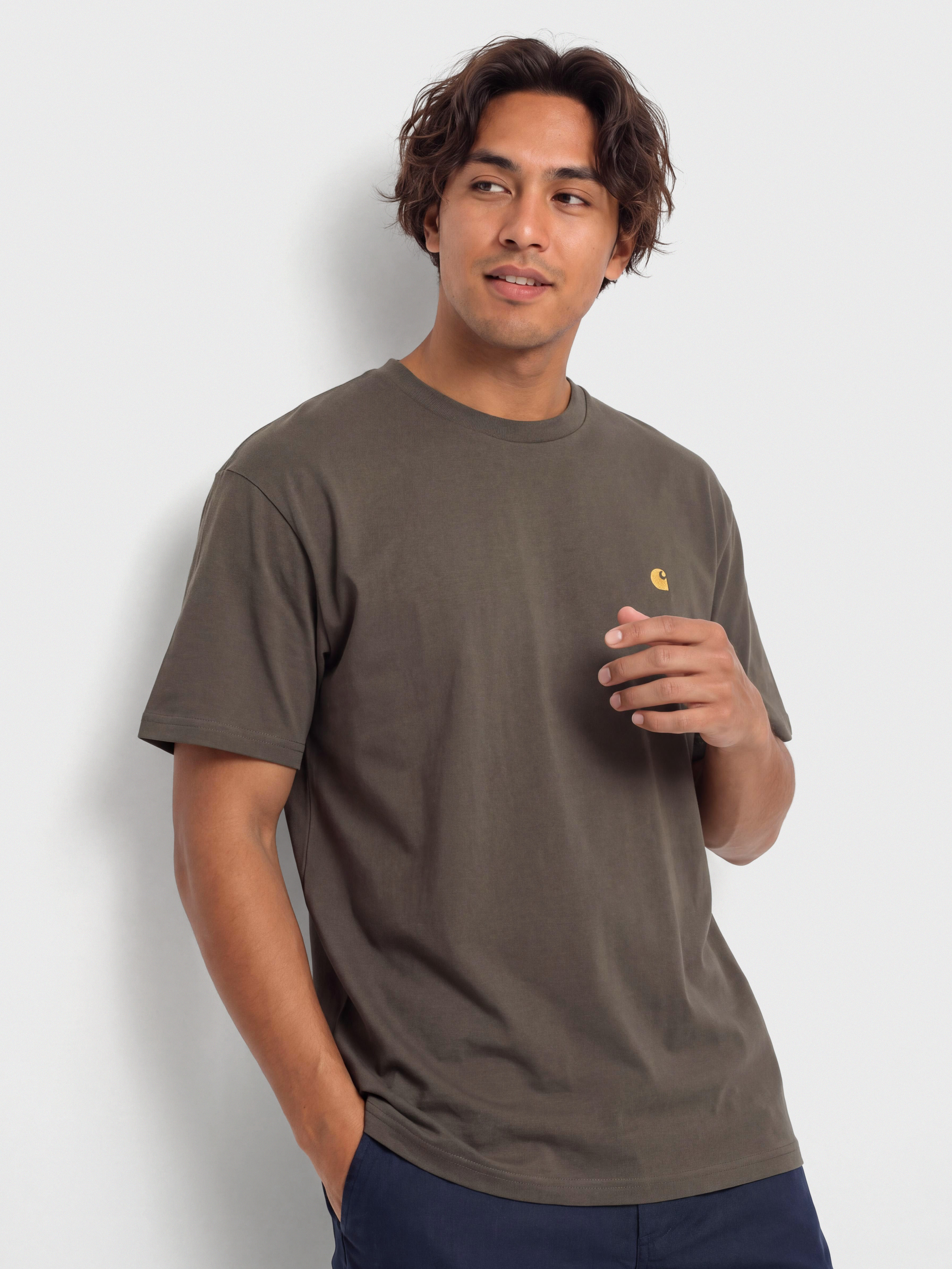 Carhartt WIP Chase Pu00f3lu00f3 (shungite/gold)