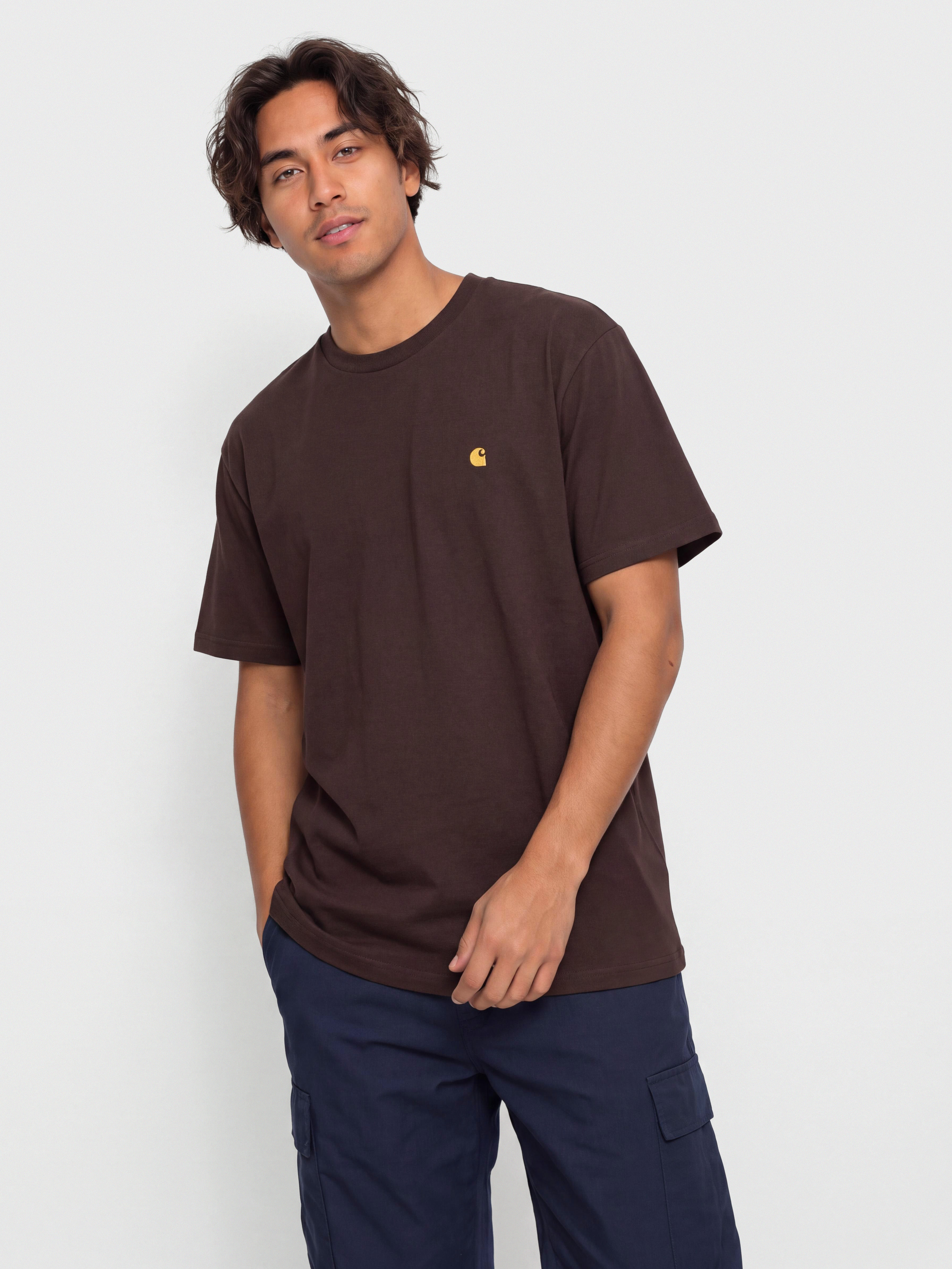Carhartt WIP Chase Póló (palisander/gold)