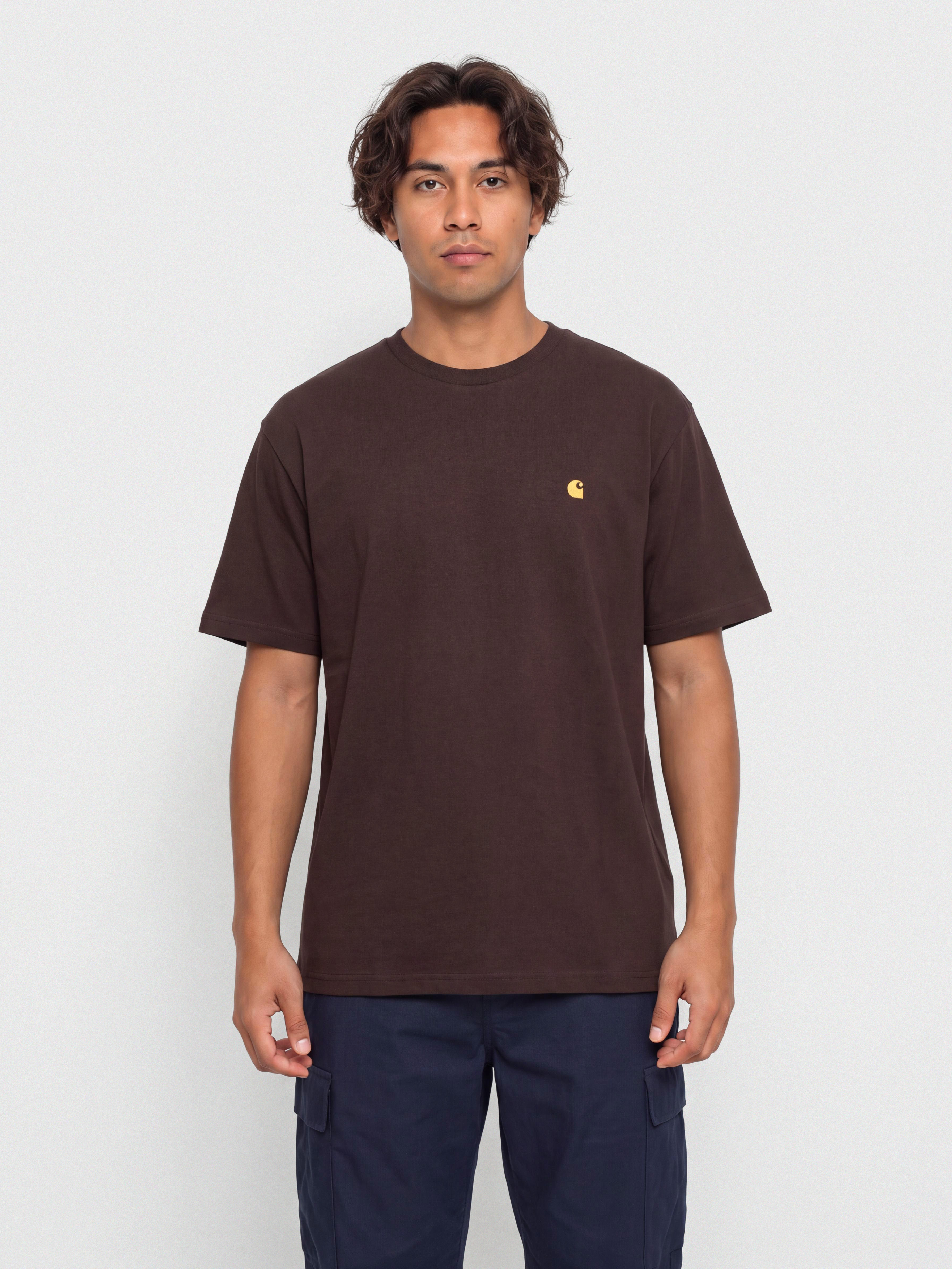 Carhartt WIP Chase Póló (palisander/gold)