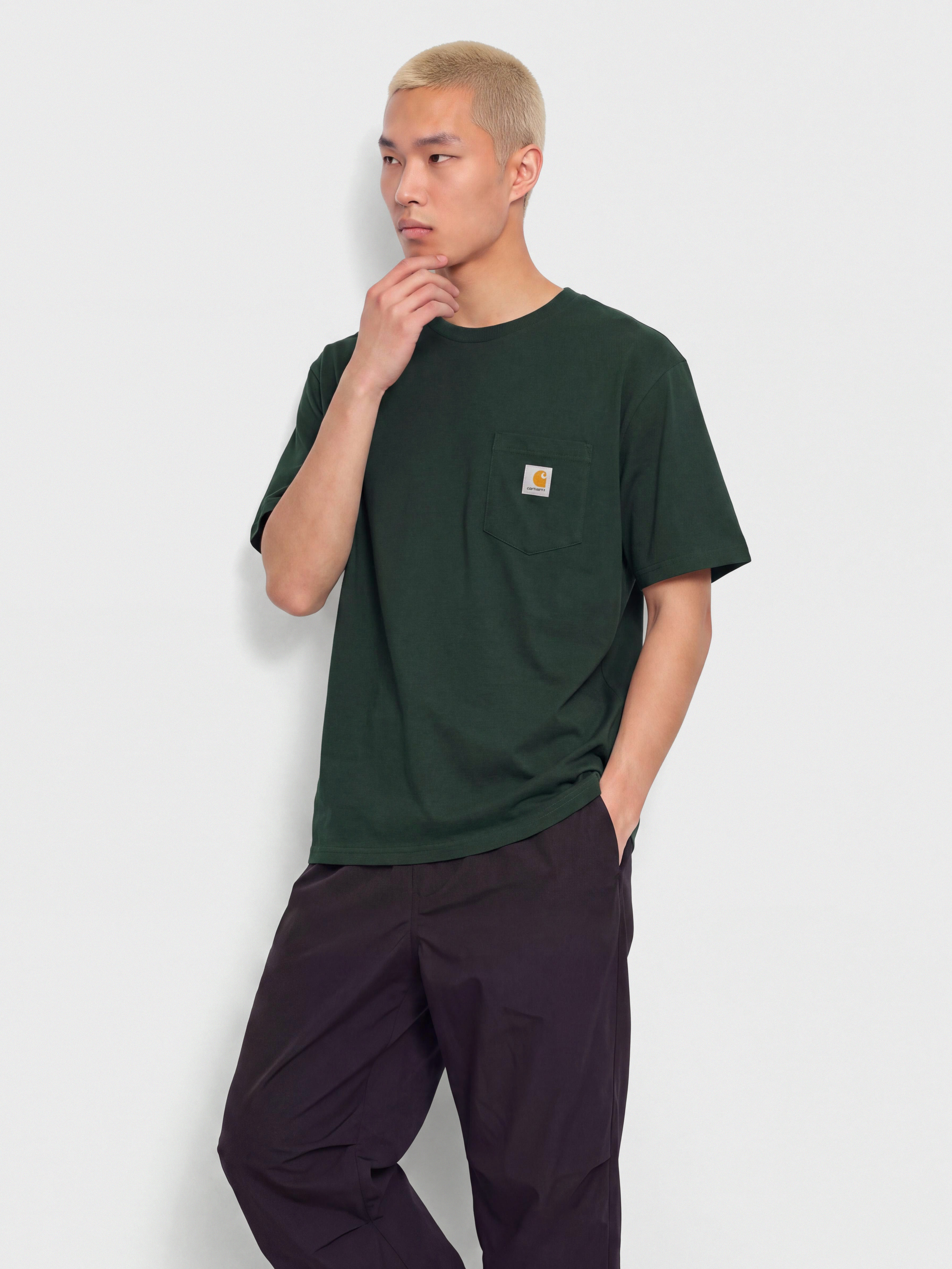 Carhartt WIP Pocket Póló (dark scarab)