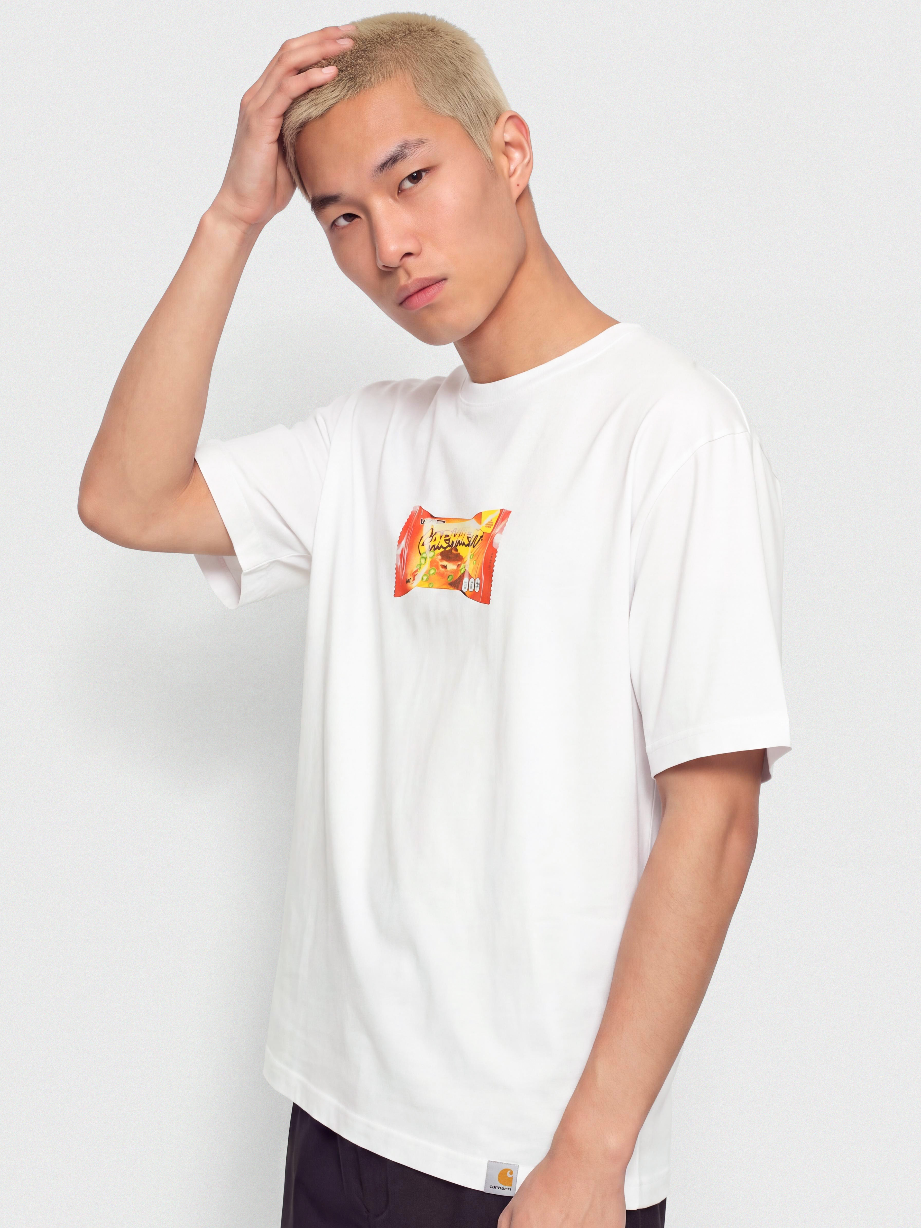 Póló Carhartt WIP Road Side Snack (white)