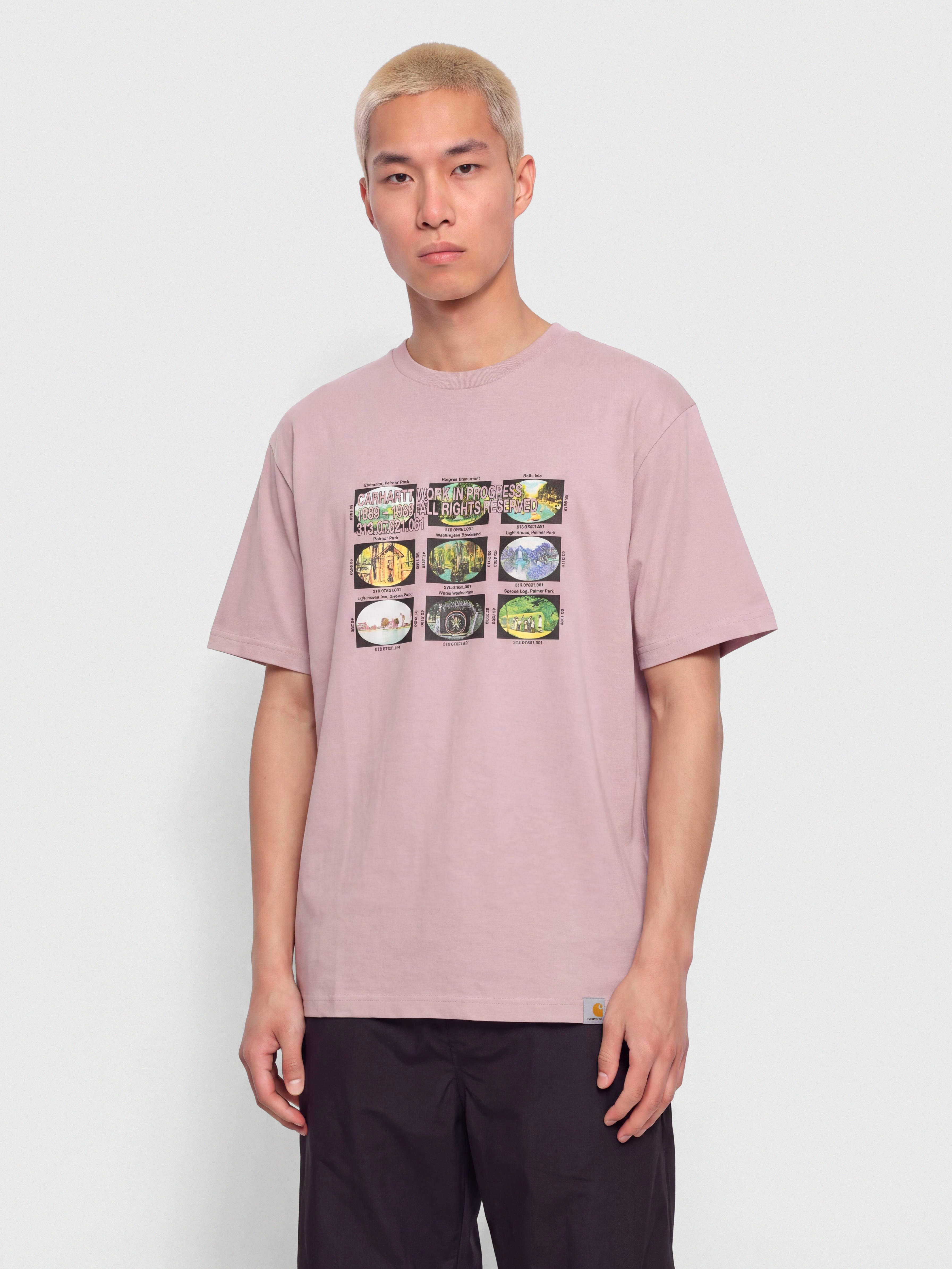 Póló Carhartt WIP Coordinates (hortensia)