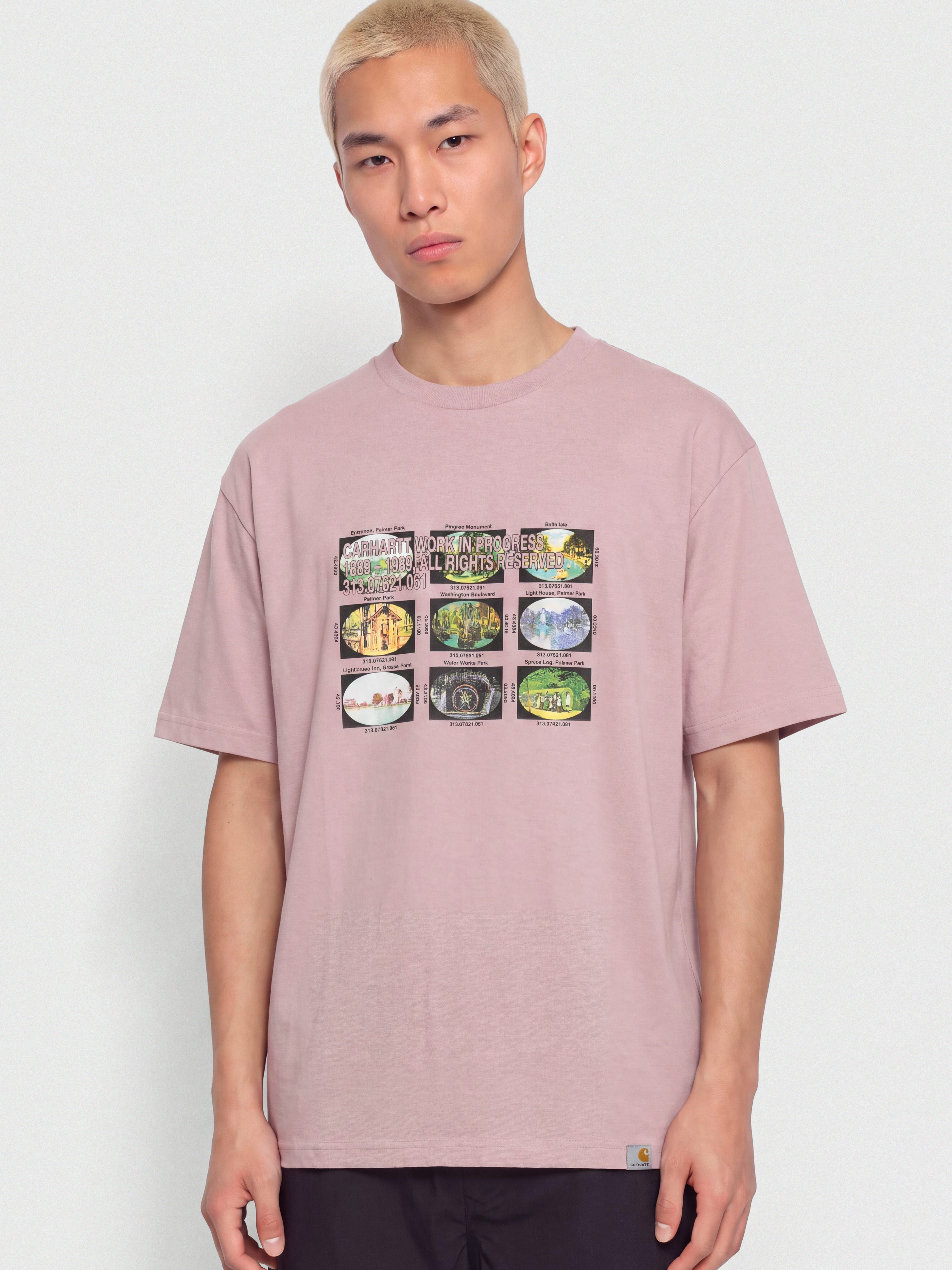Póló Carhartt WIP Coordinates (hortensia)