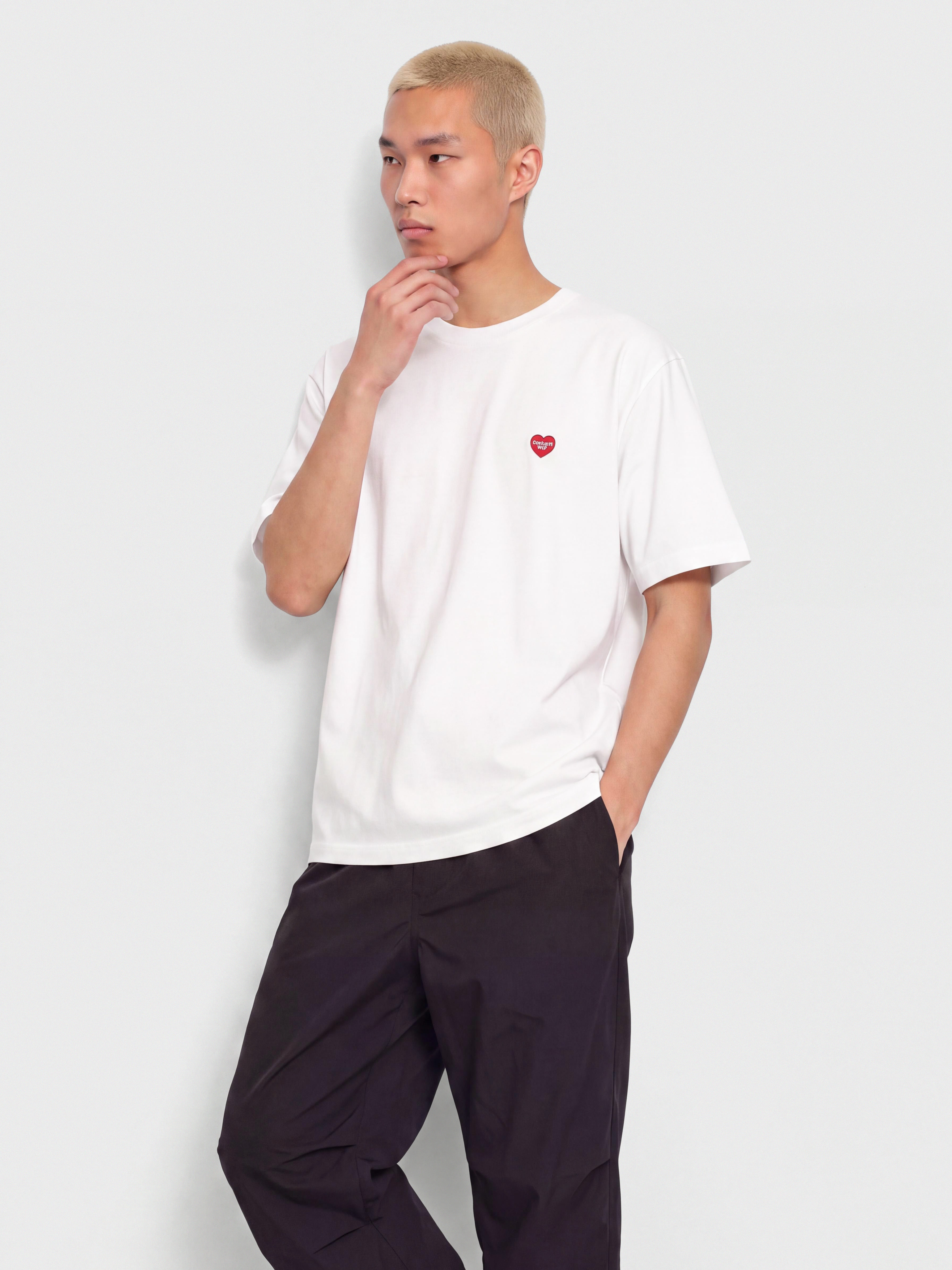 Carhartt WIP Small Heart Póló (white/red)