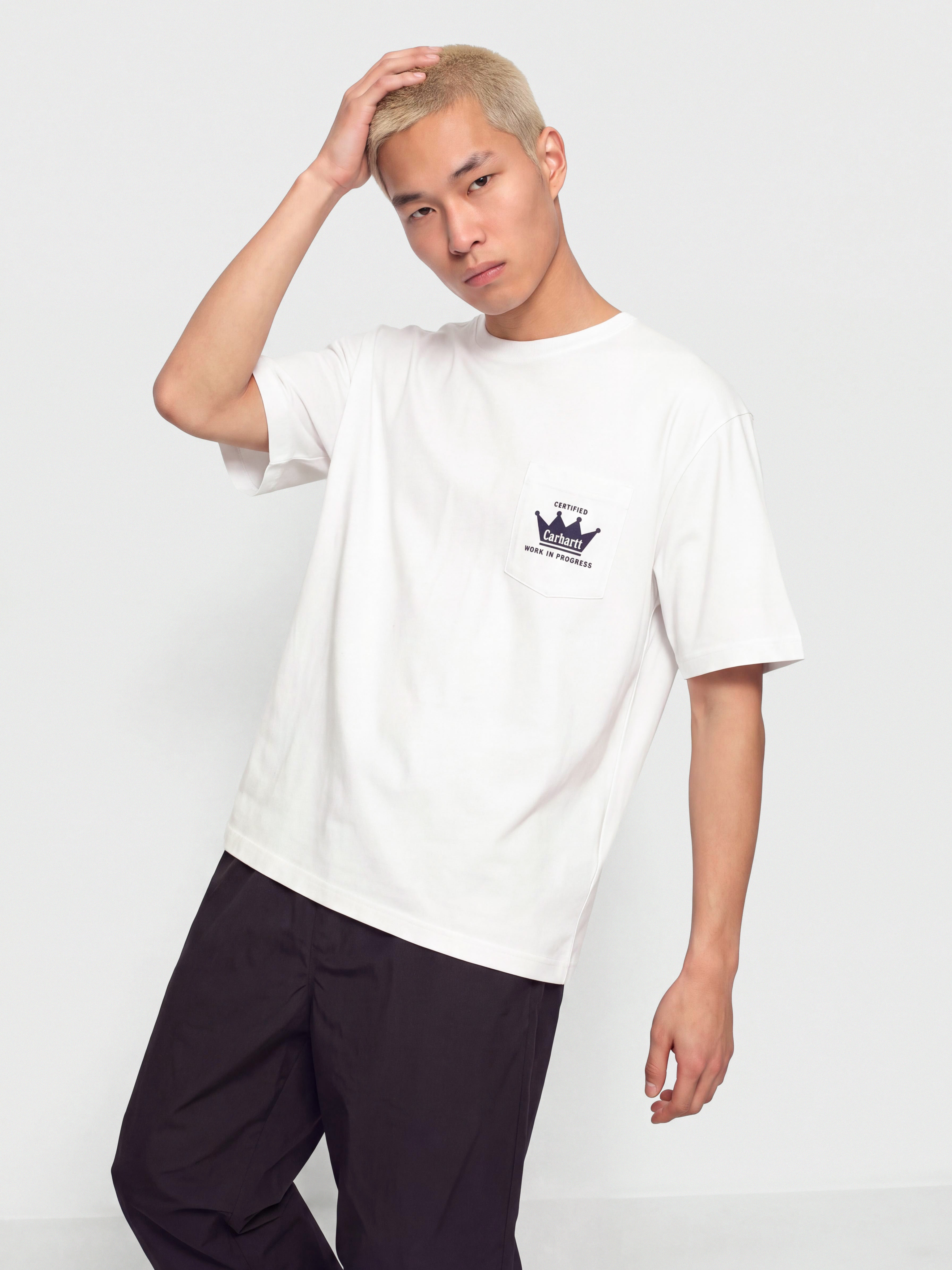 Carhartt WIP Crown Pocket Póló (white)