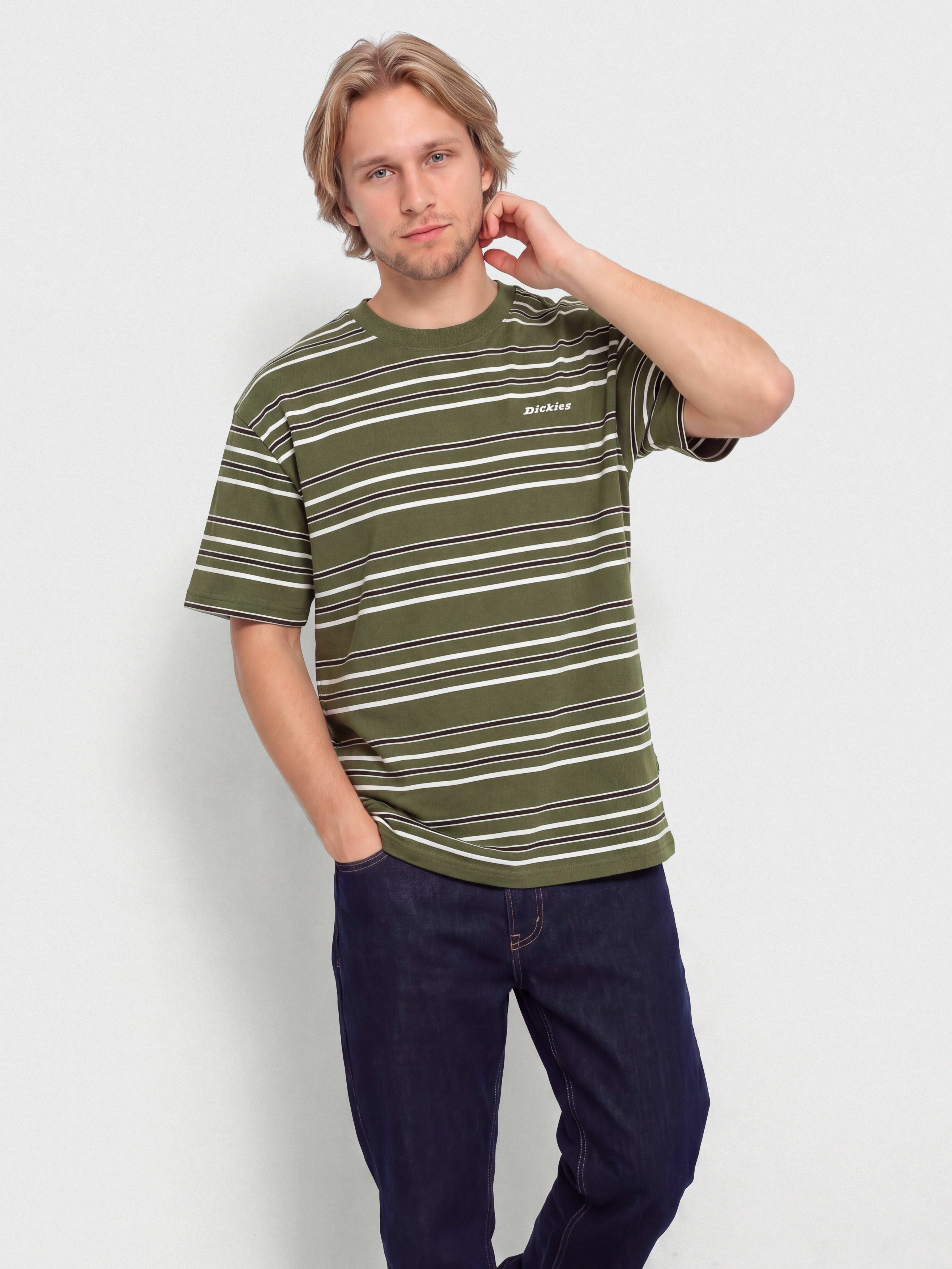 Dickies East Liberty Stripe Póló (cypress)