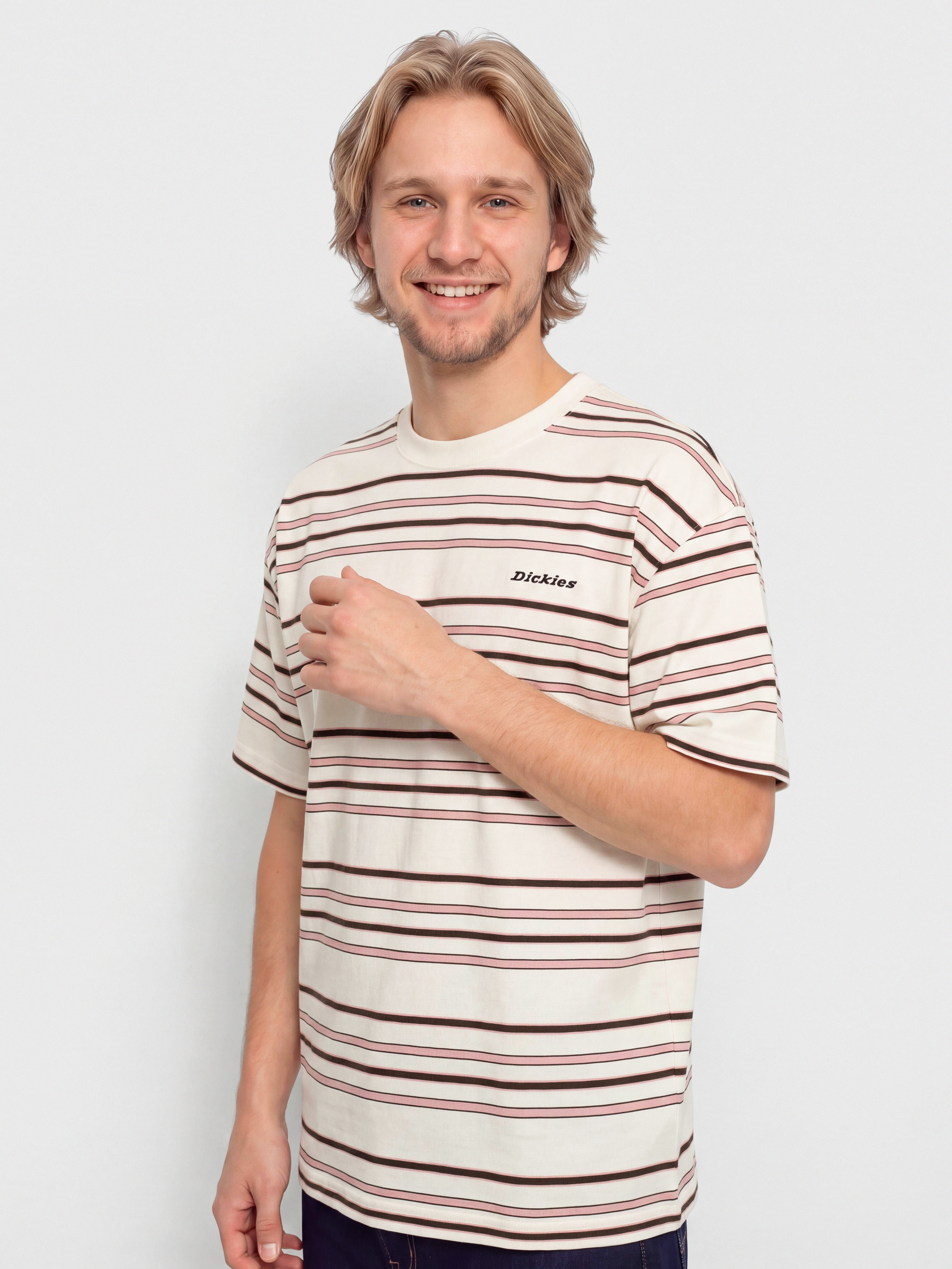 Dickies East Liberty Stripe Póló (egret)