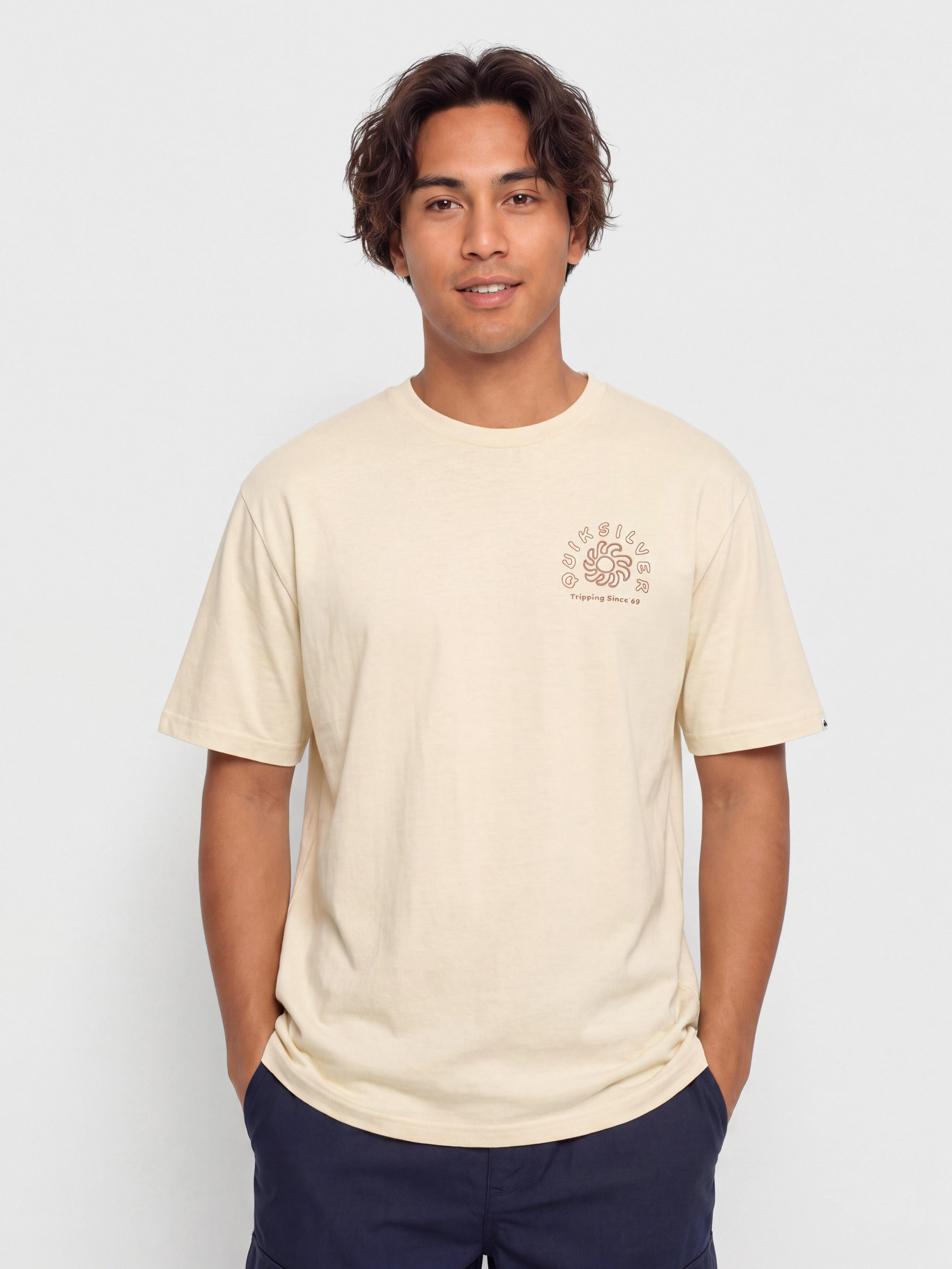 Quiksilver Curve Palm Póló (bone white)
