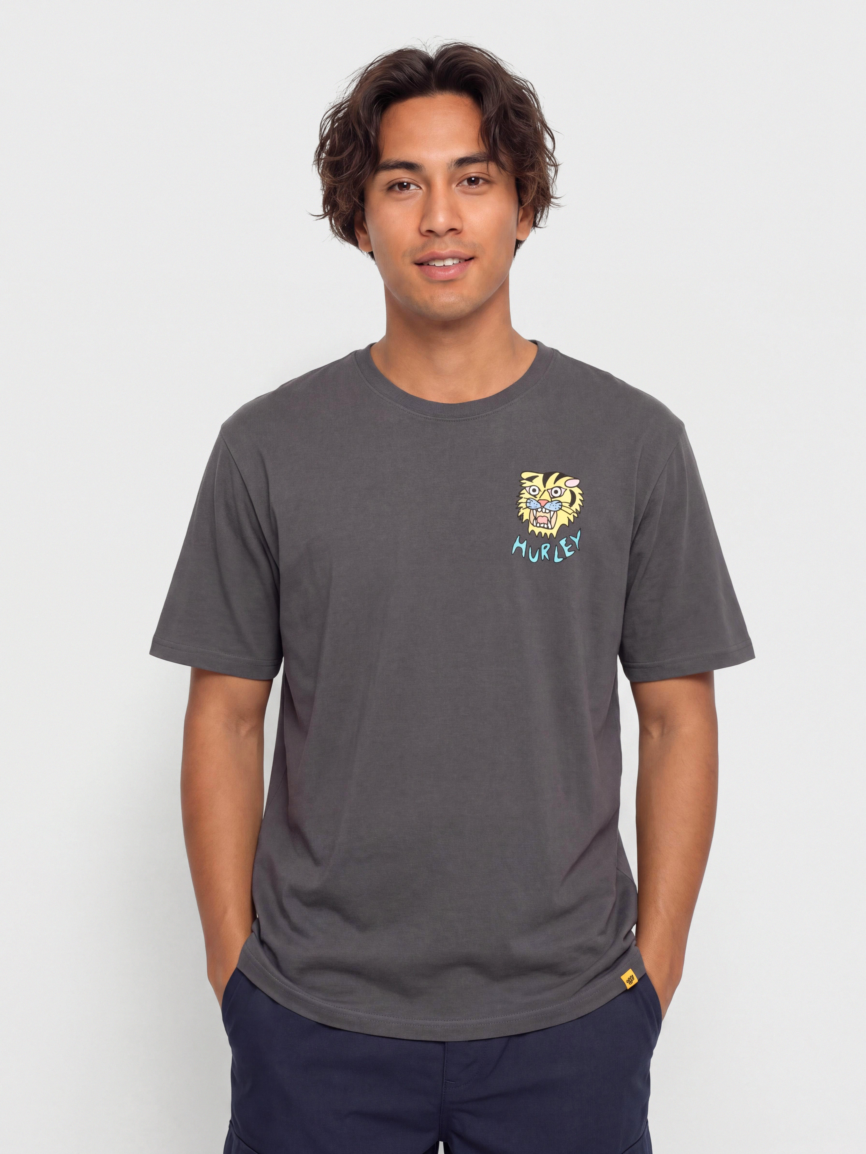 Hurley Etam Tiger Póló (dark stone grey)