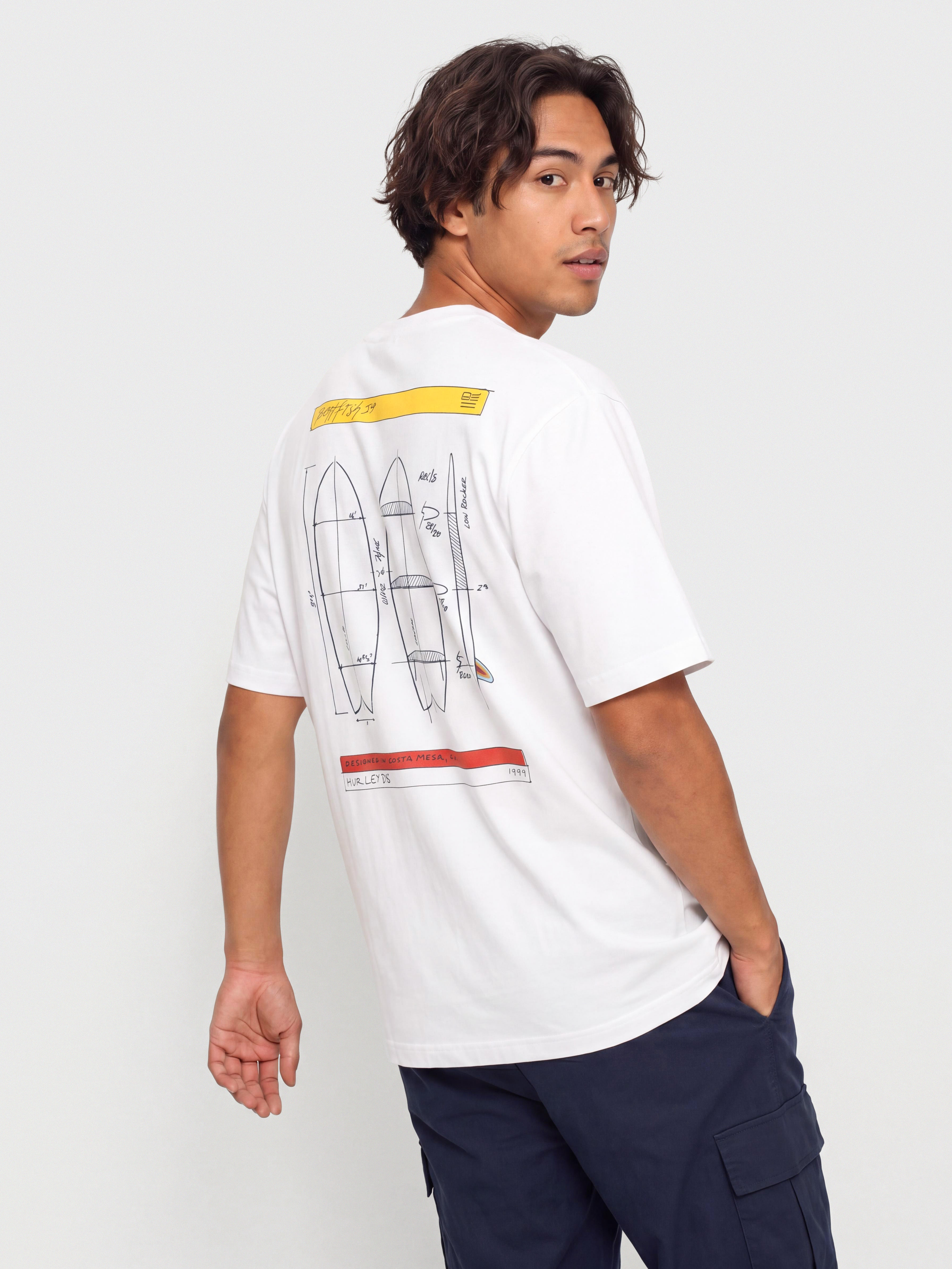 Hurley Kraft Sketch Póló (white)