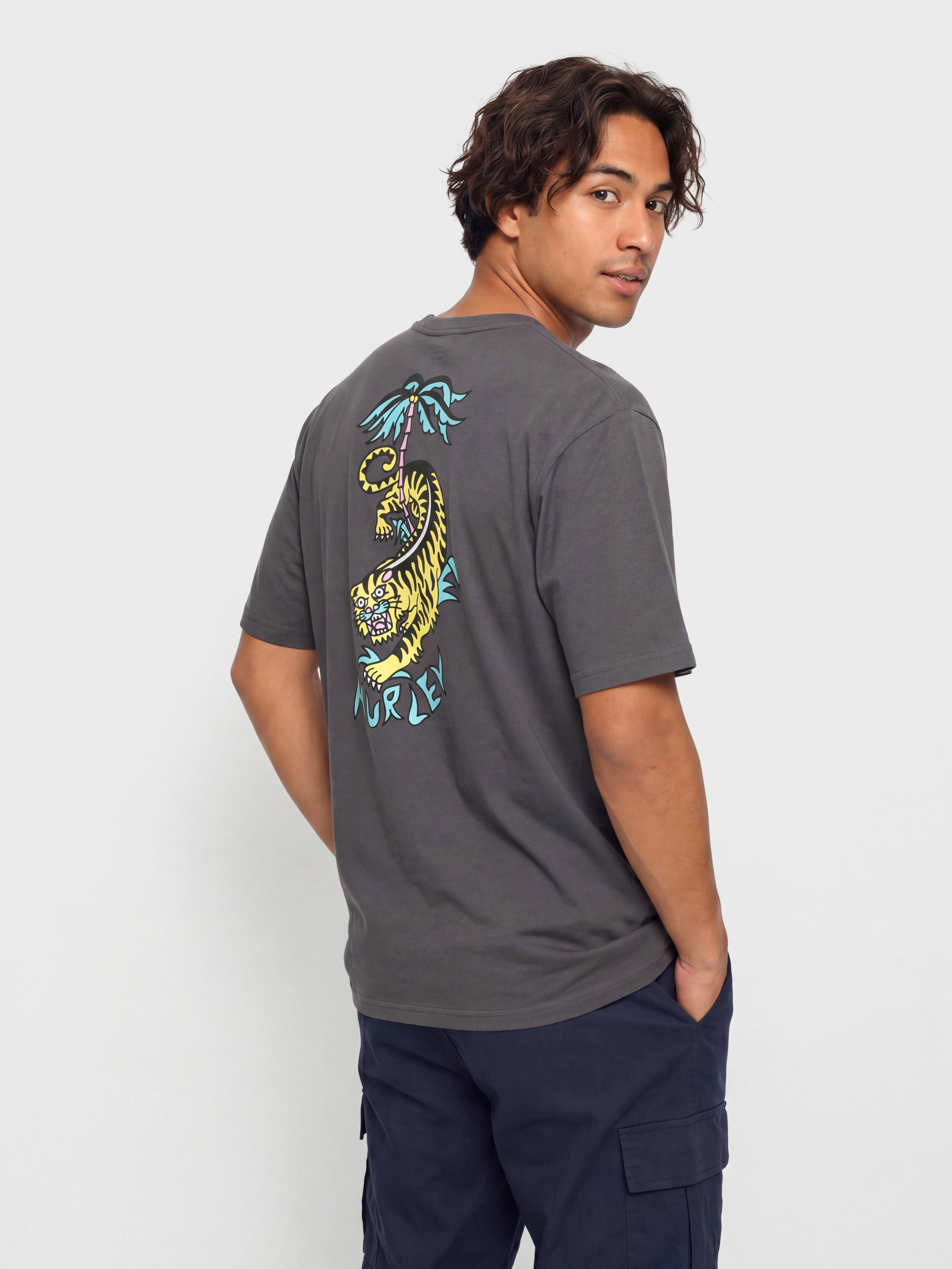 Hurley Etam Tiger Póló (dark stone grey)